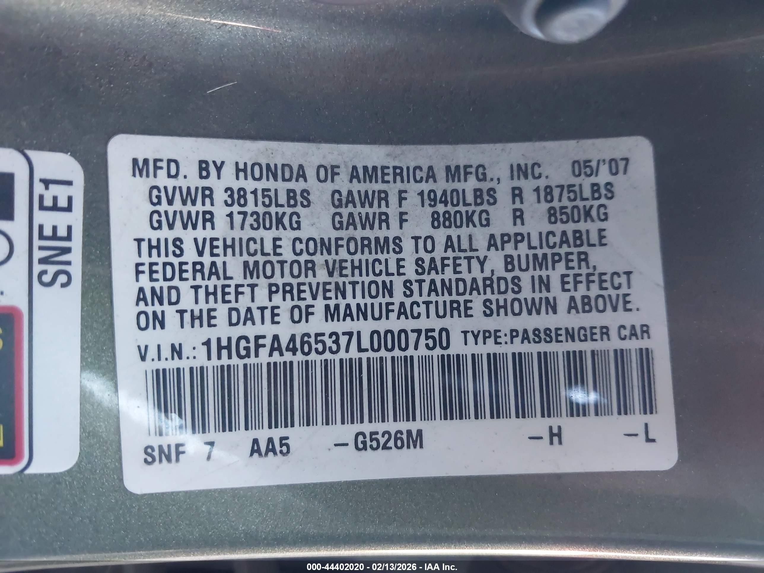 HONDA CIVIC image 9
