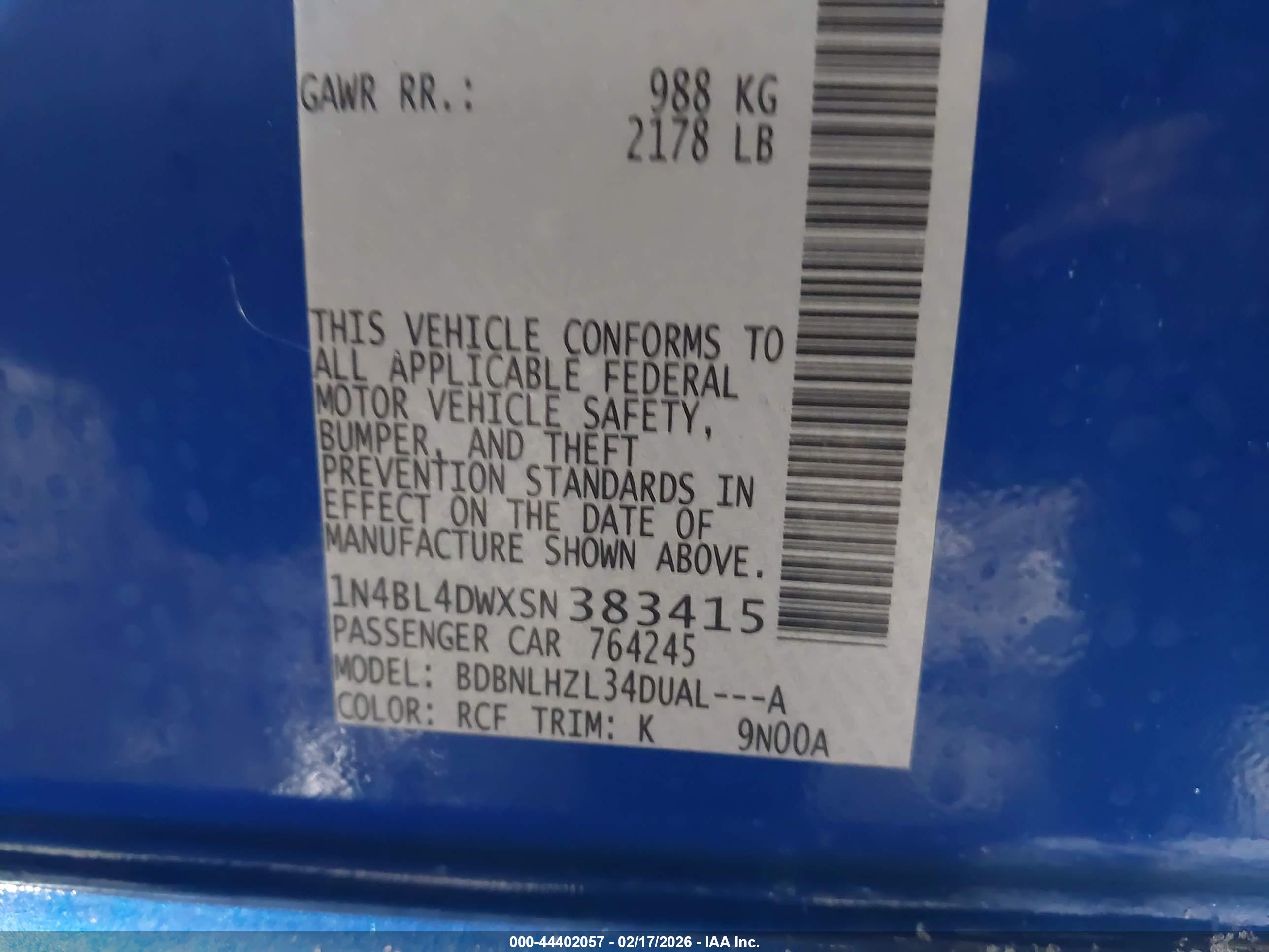 NISSAN ALTIMA image 9