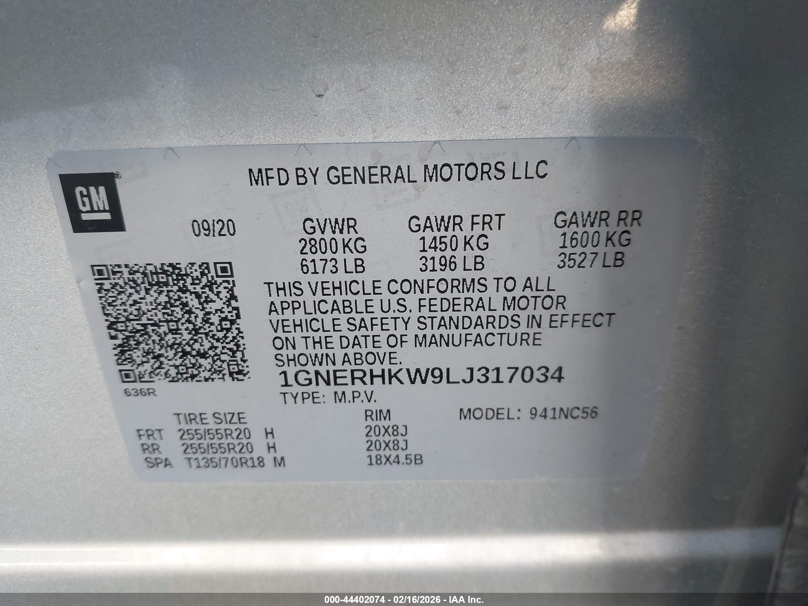 CHEVROLET TRAVERSE image 9