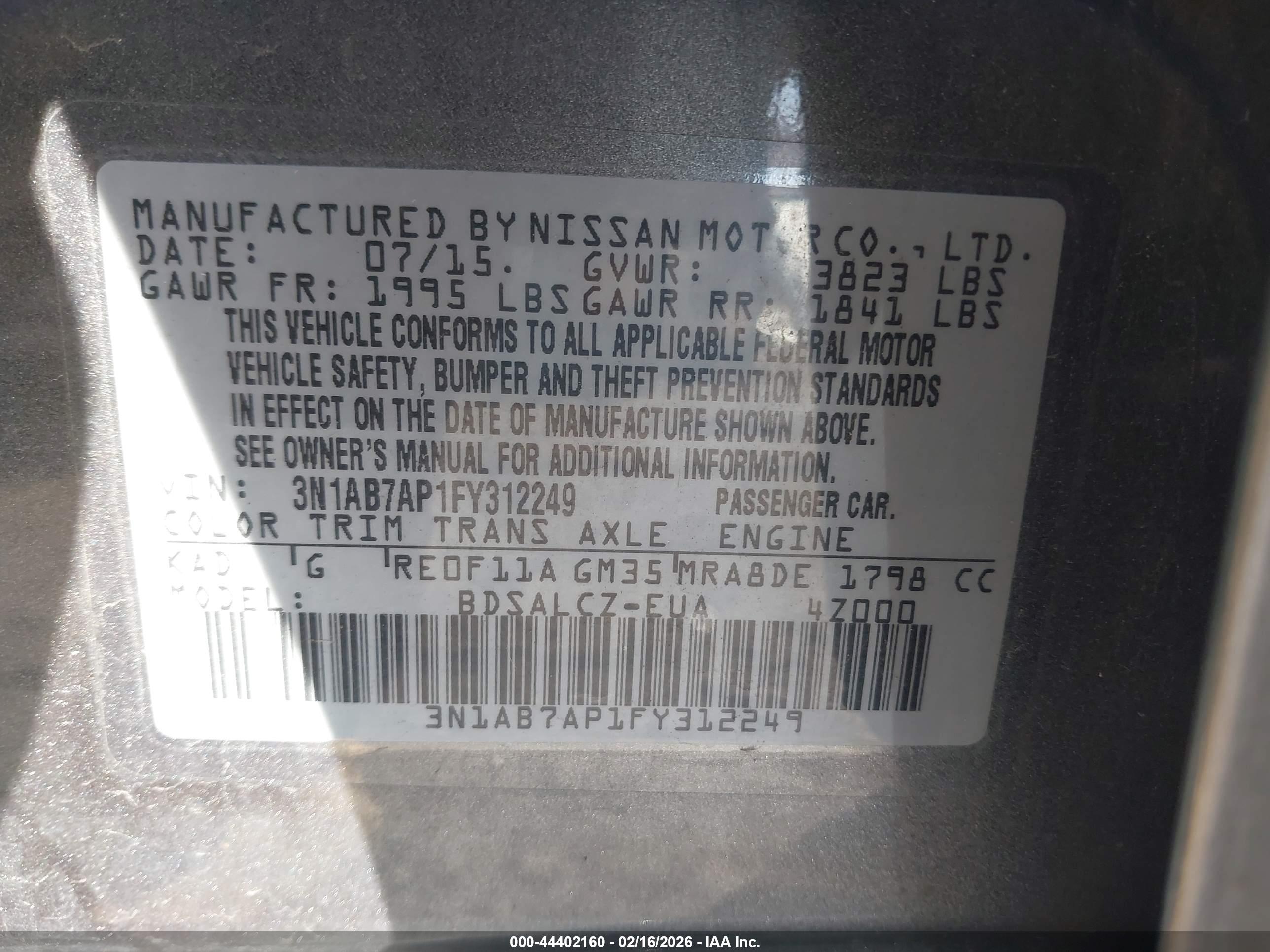 NISSAN SENTRA image 9