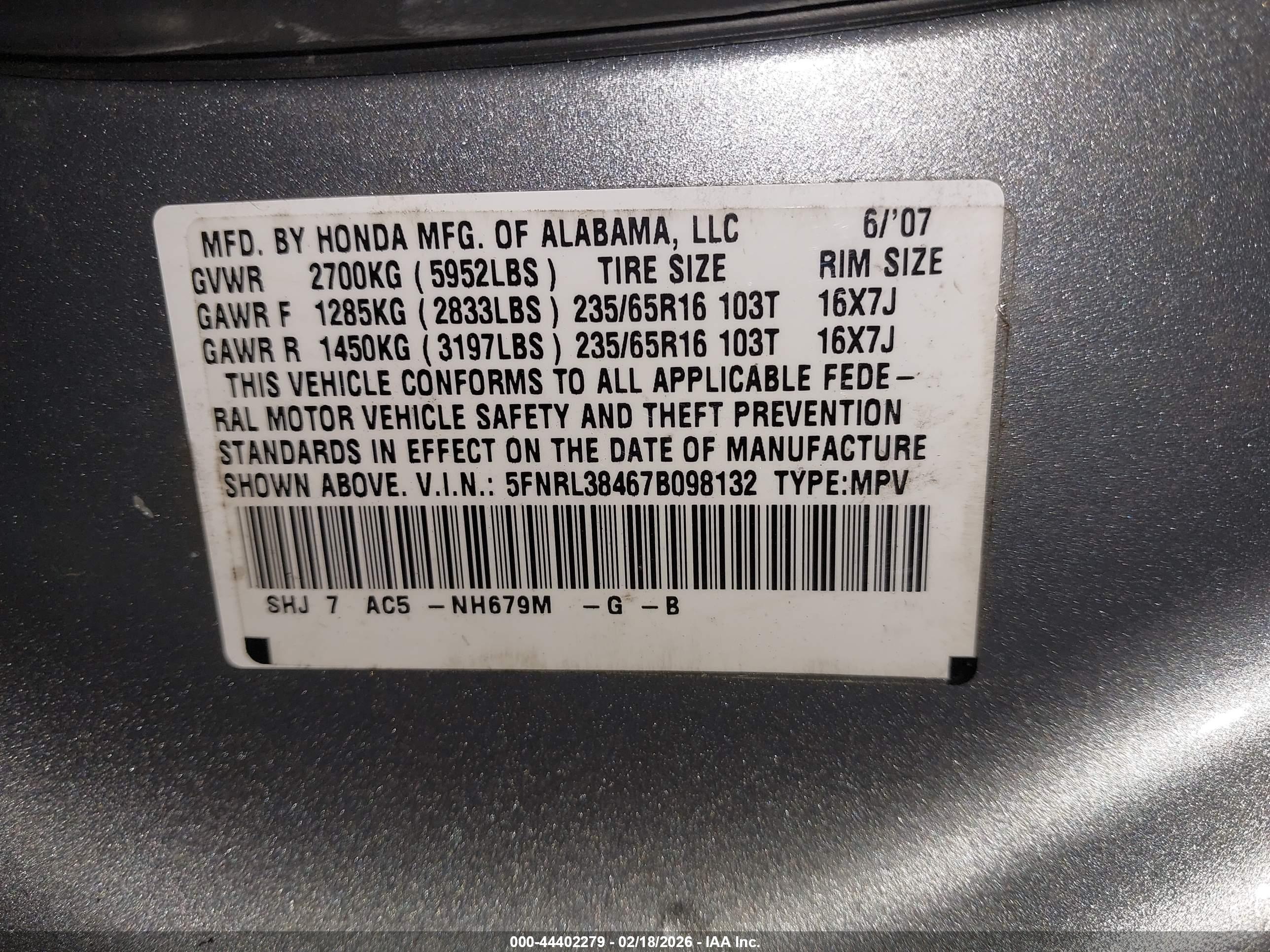 HONDA ODYSSEY image 9