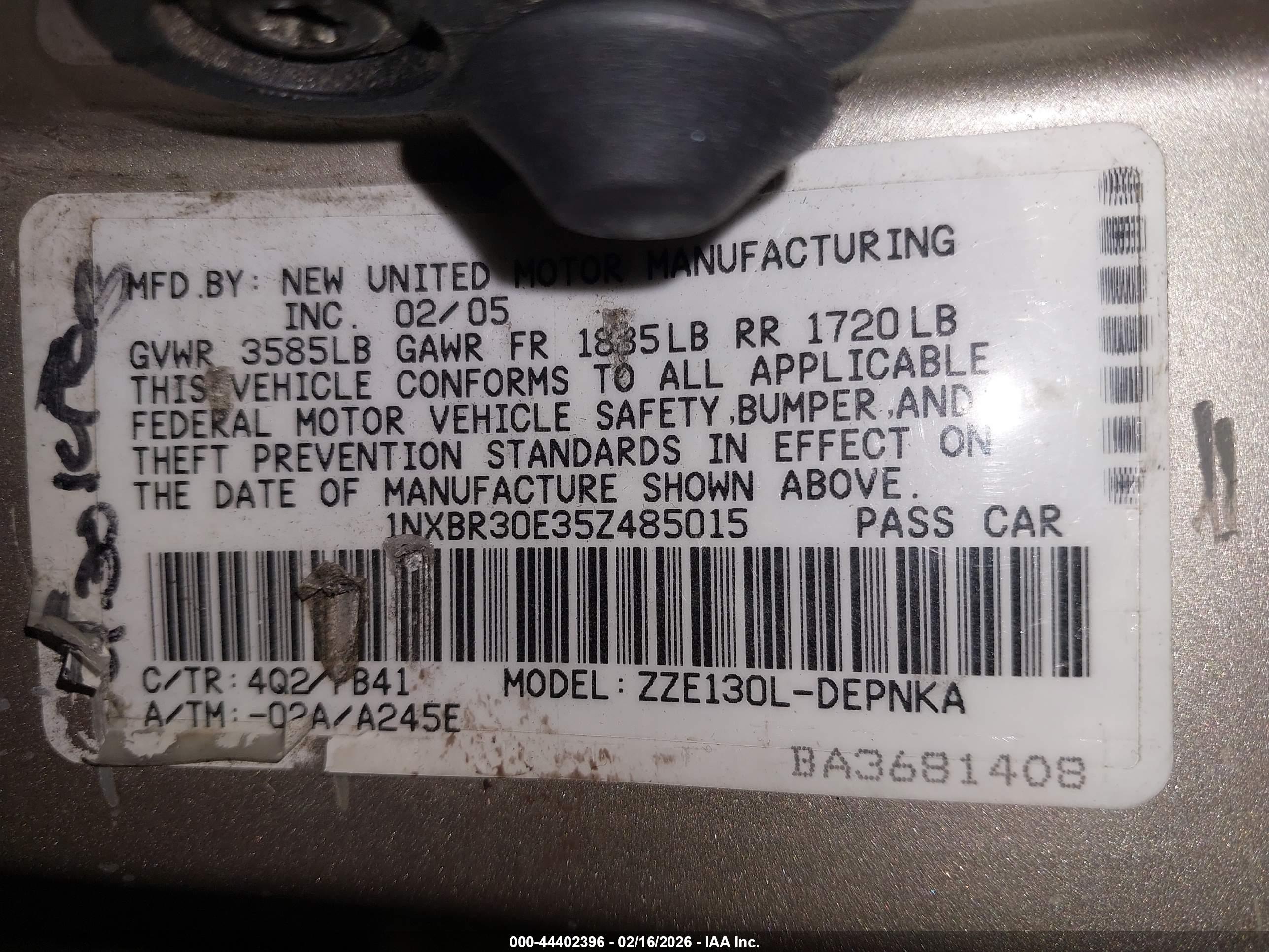 TOYOTA COROLLA image 9