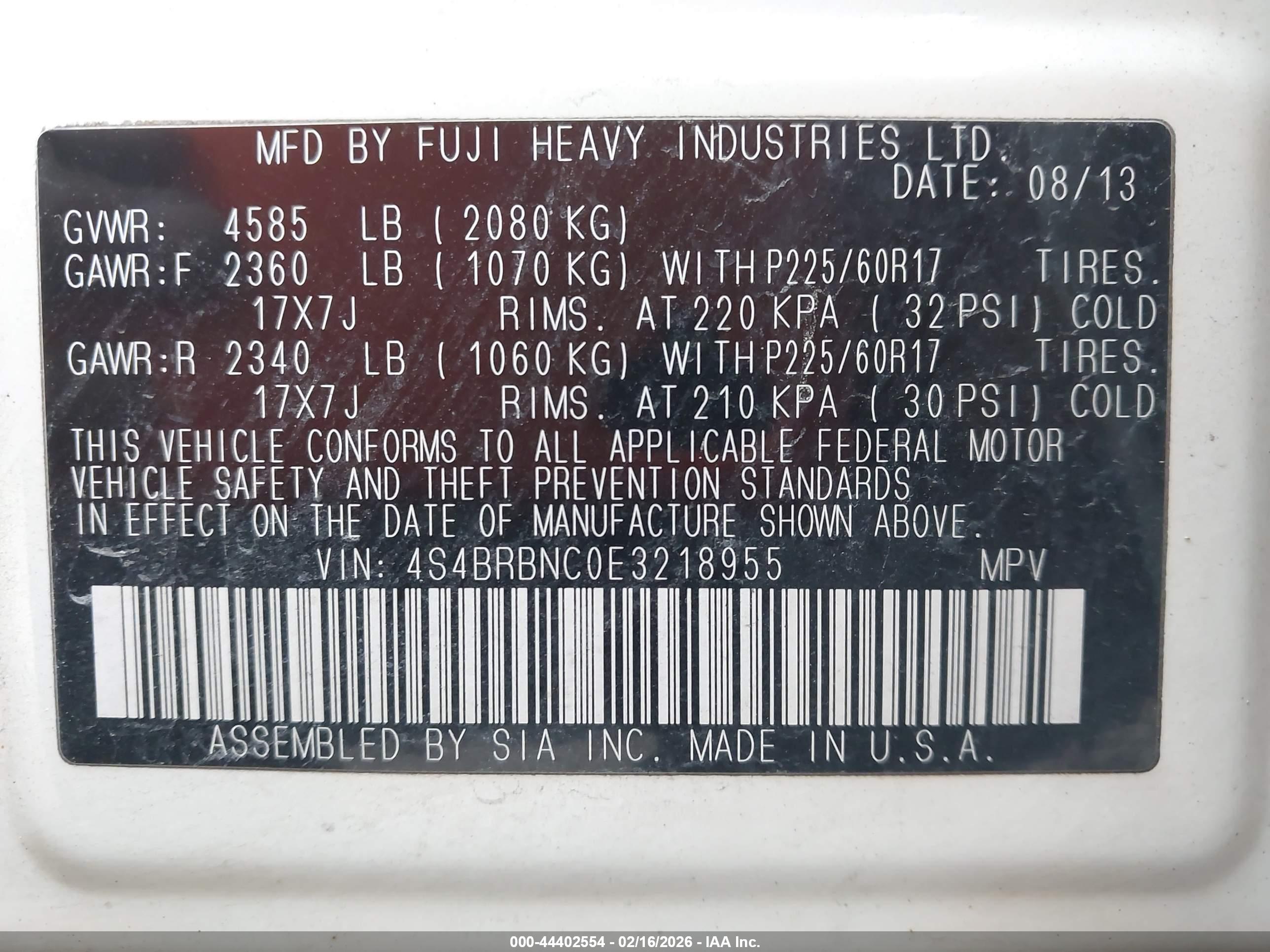SUBARU OUTBACK image 9