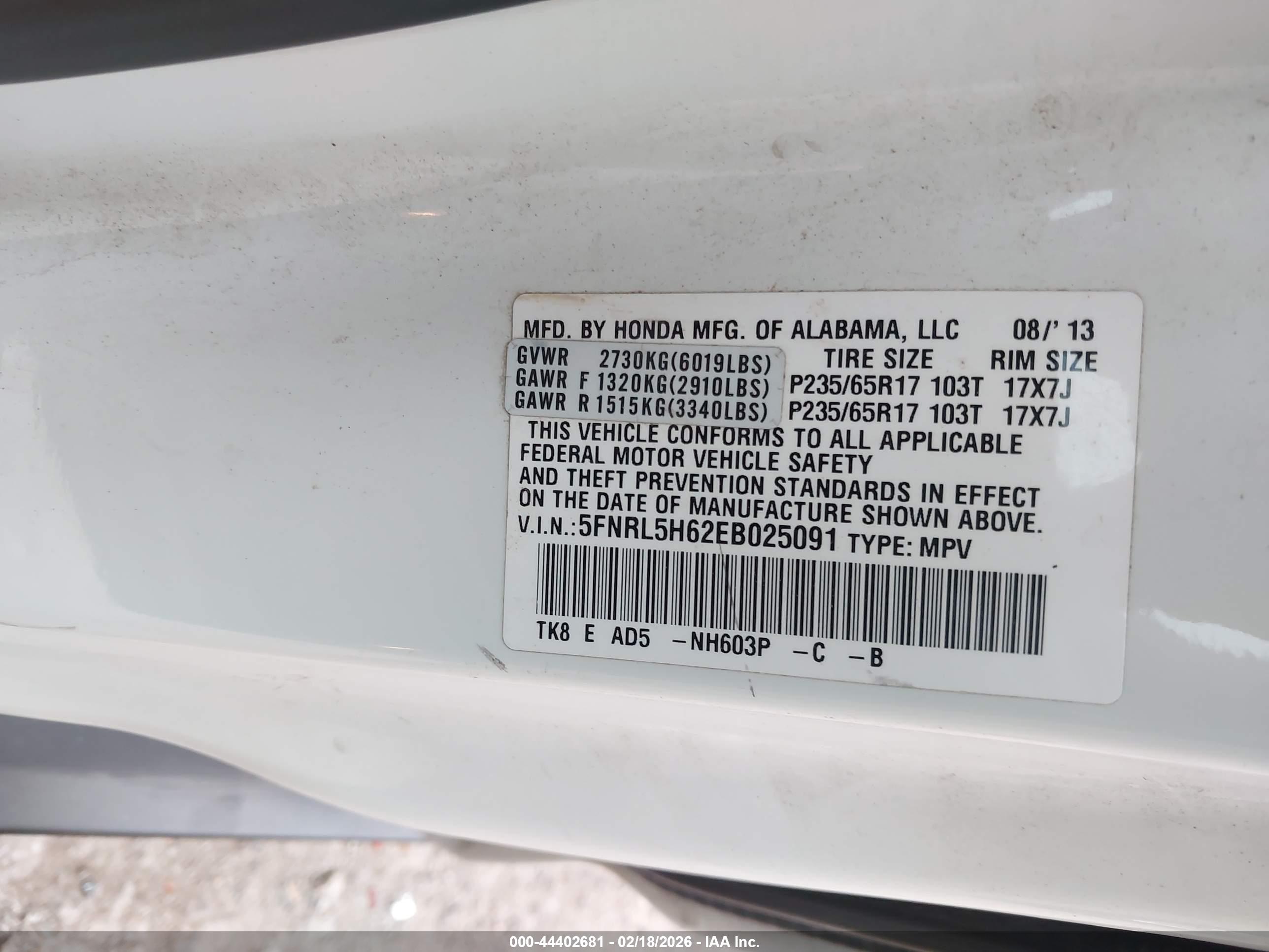 HONDA ODYSSEY image 9
