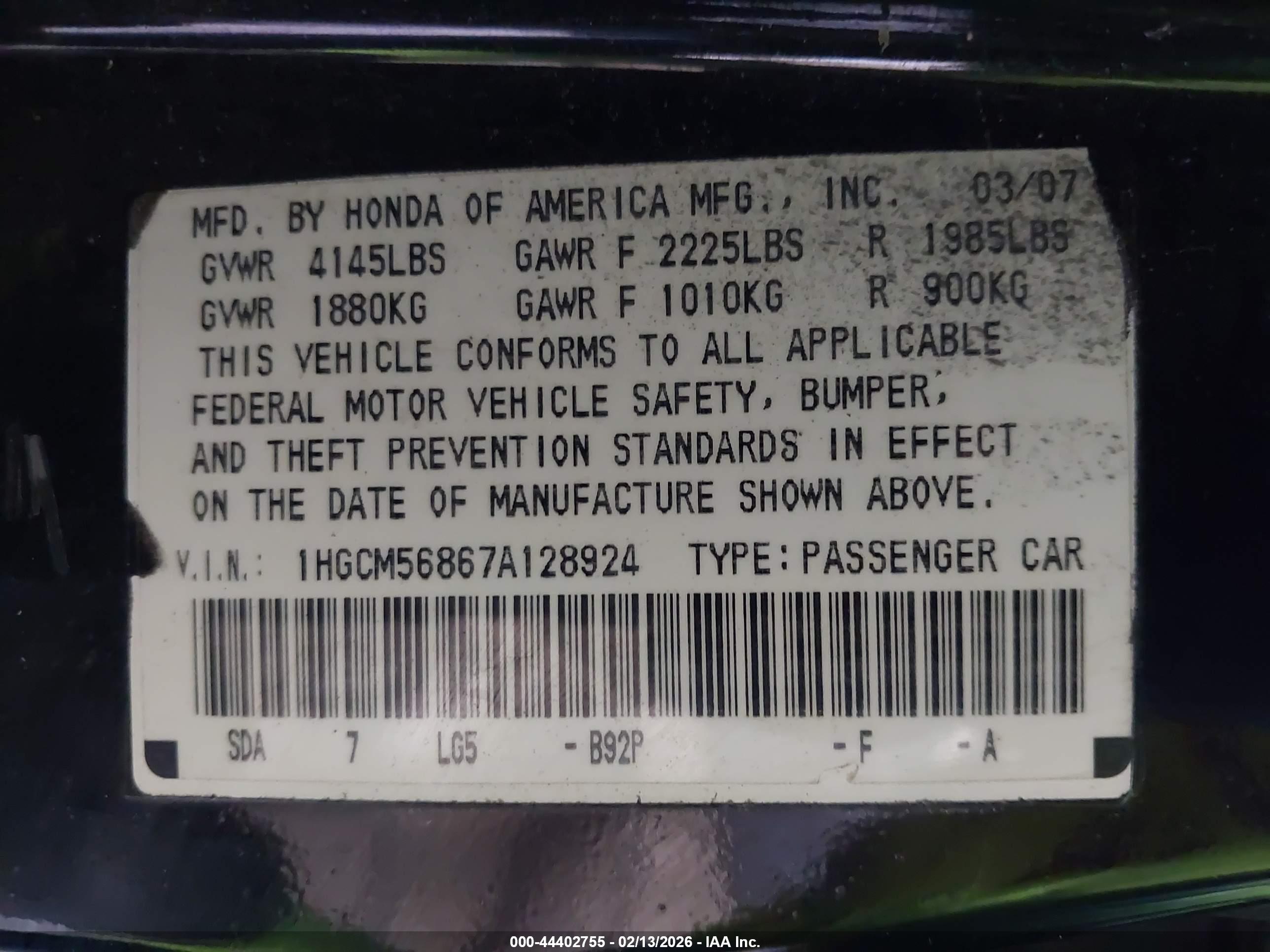 HONDA ACCORD image 9