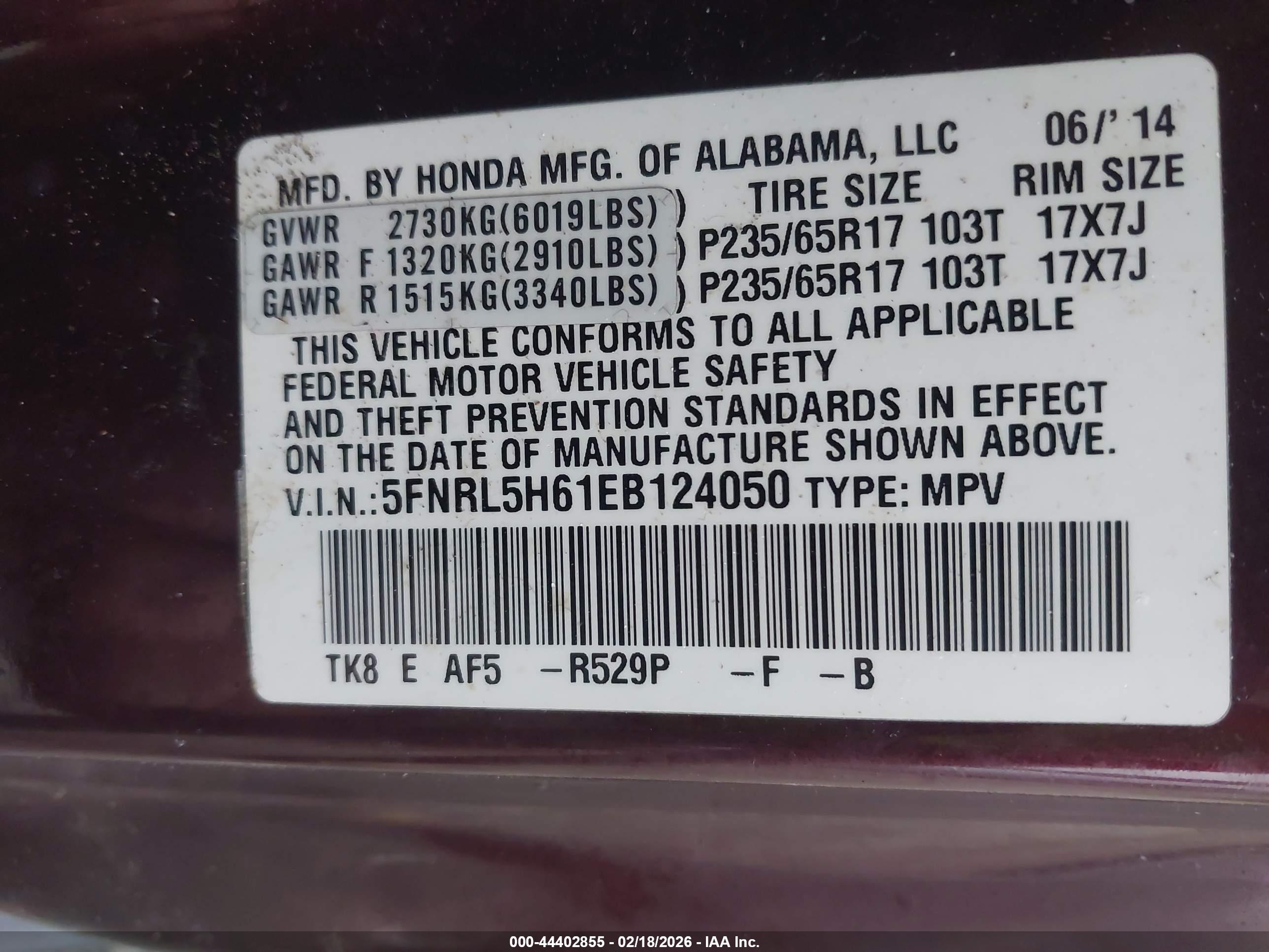 HONDA ODYSSEY image 9