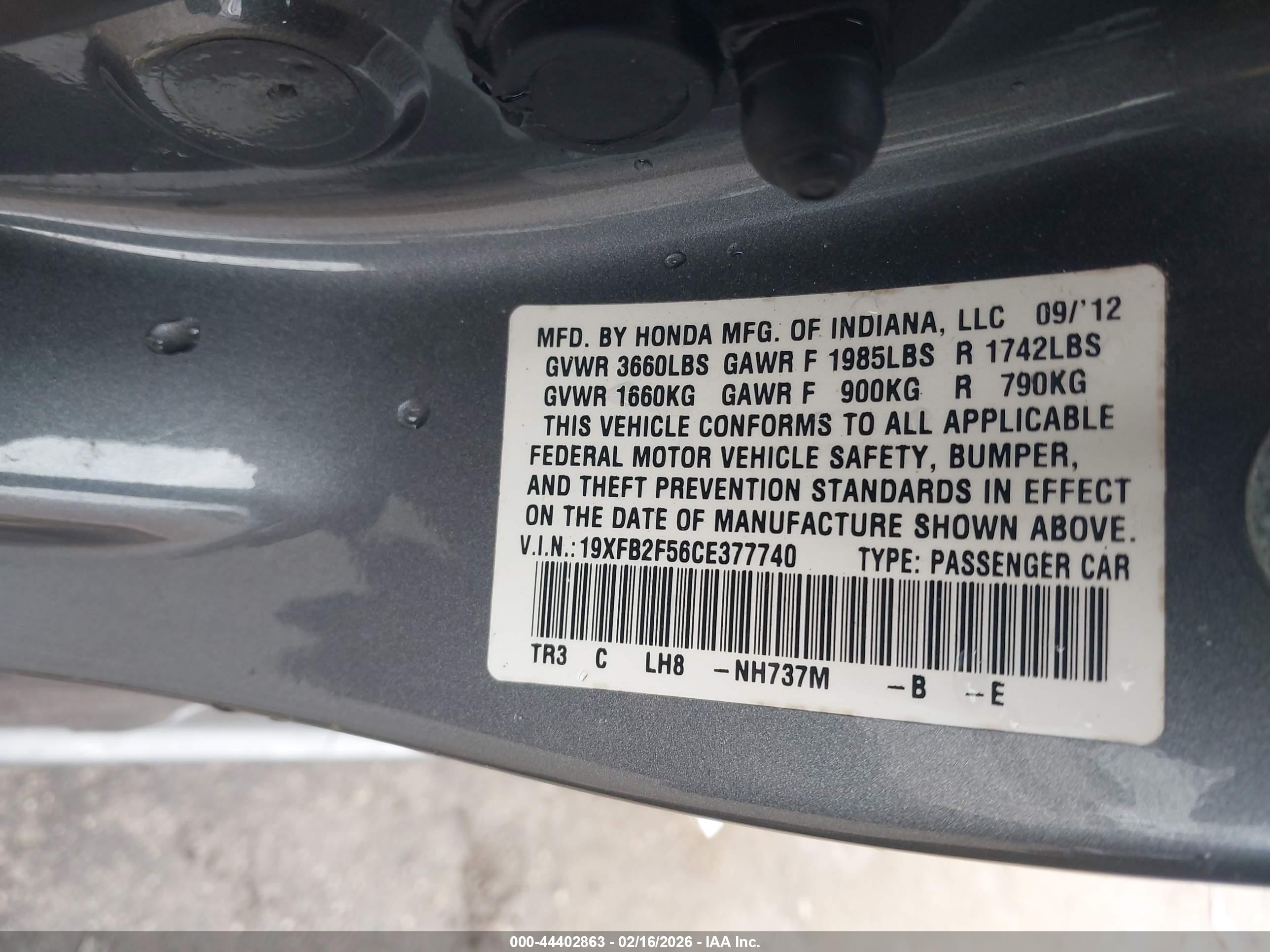HONDA CIVIC image 9