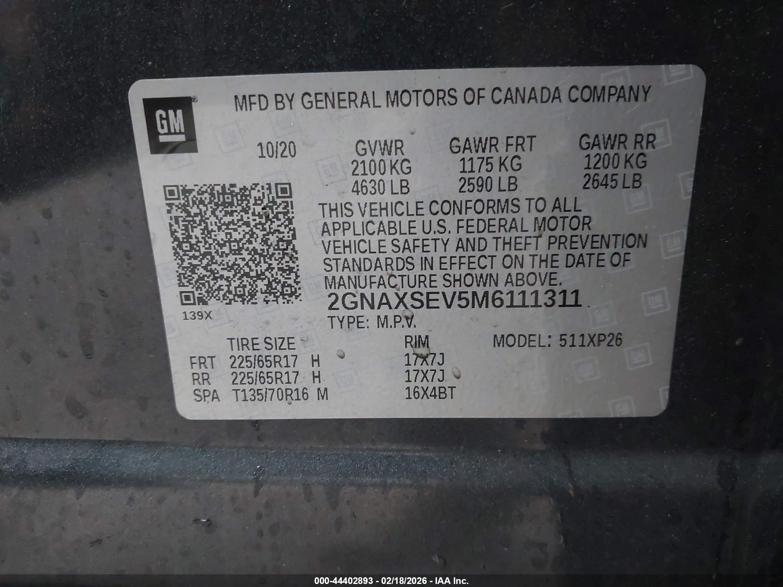 CHEVROLET EQUINOX image 9