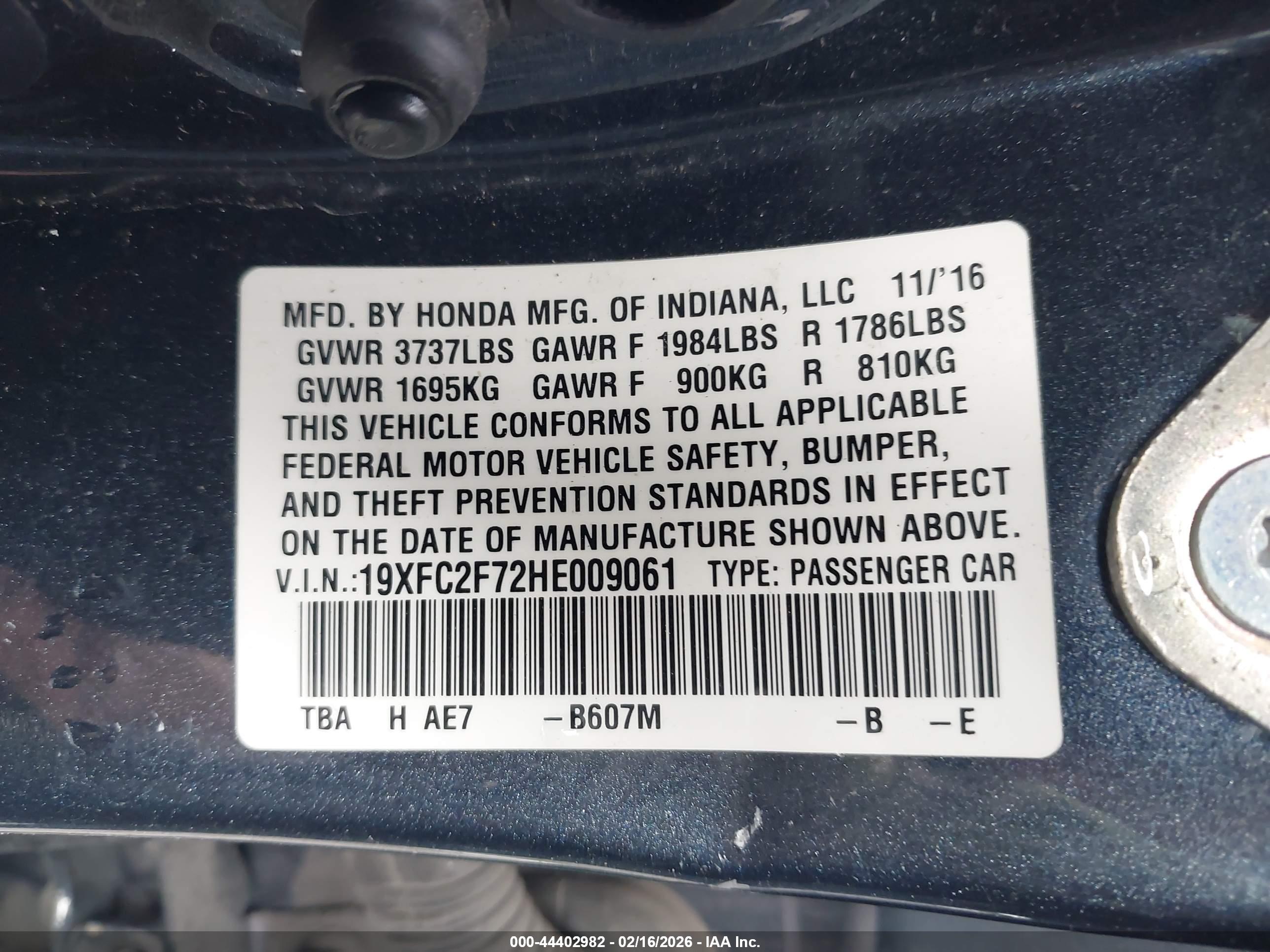 HONDA CIVIC image 9