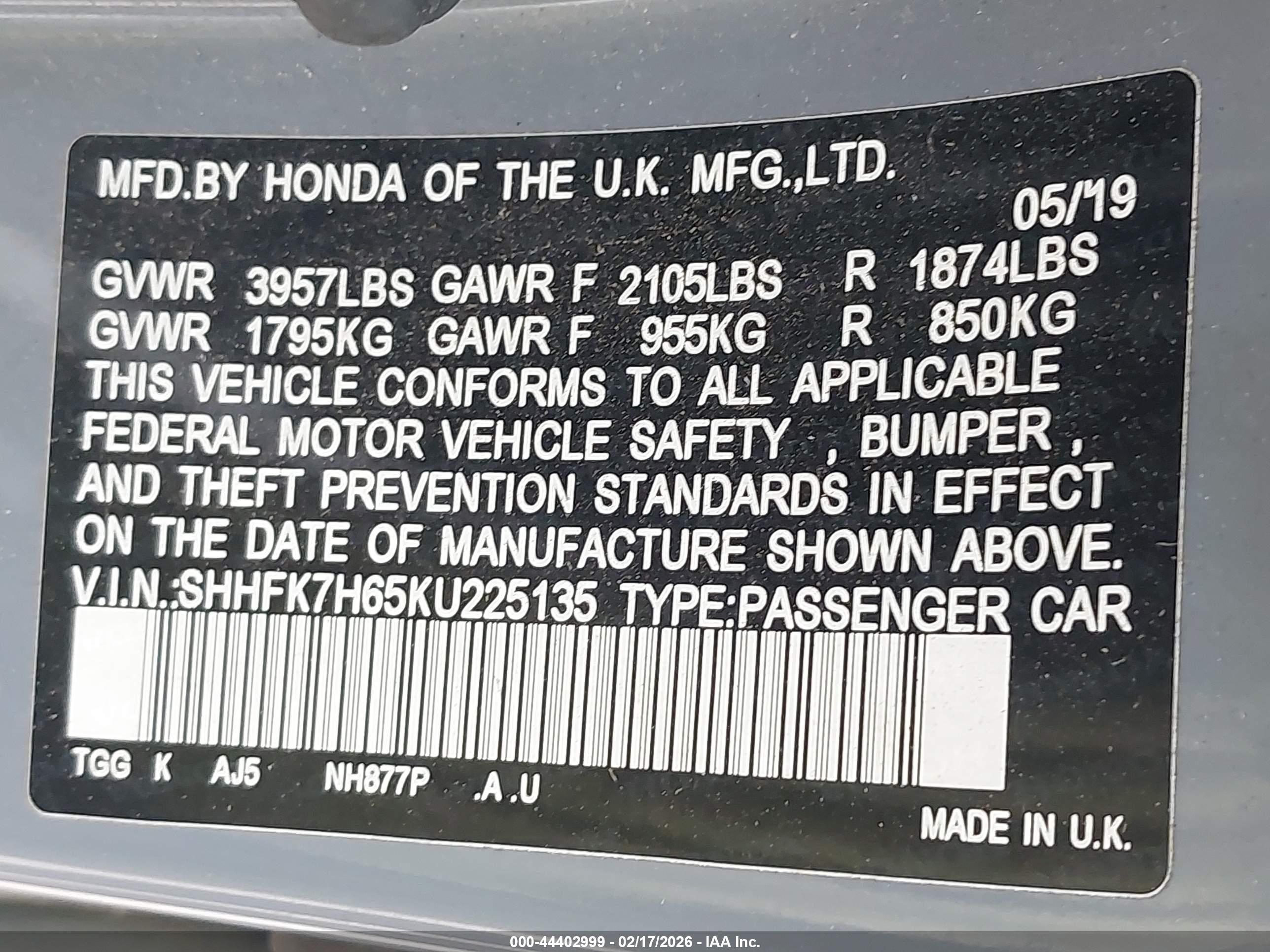 HONDA CIVIC image 9