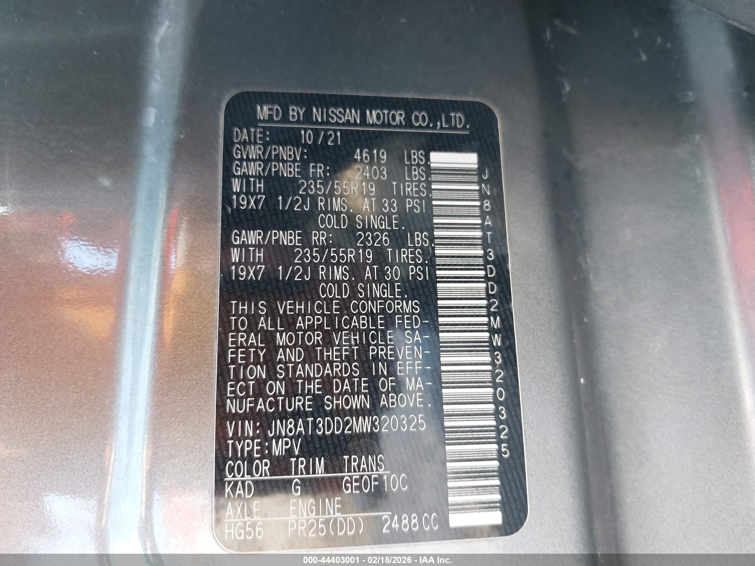 NISSAN ROGUE image 9
