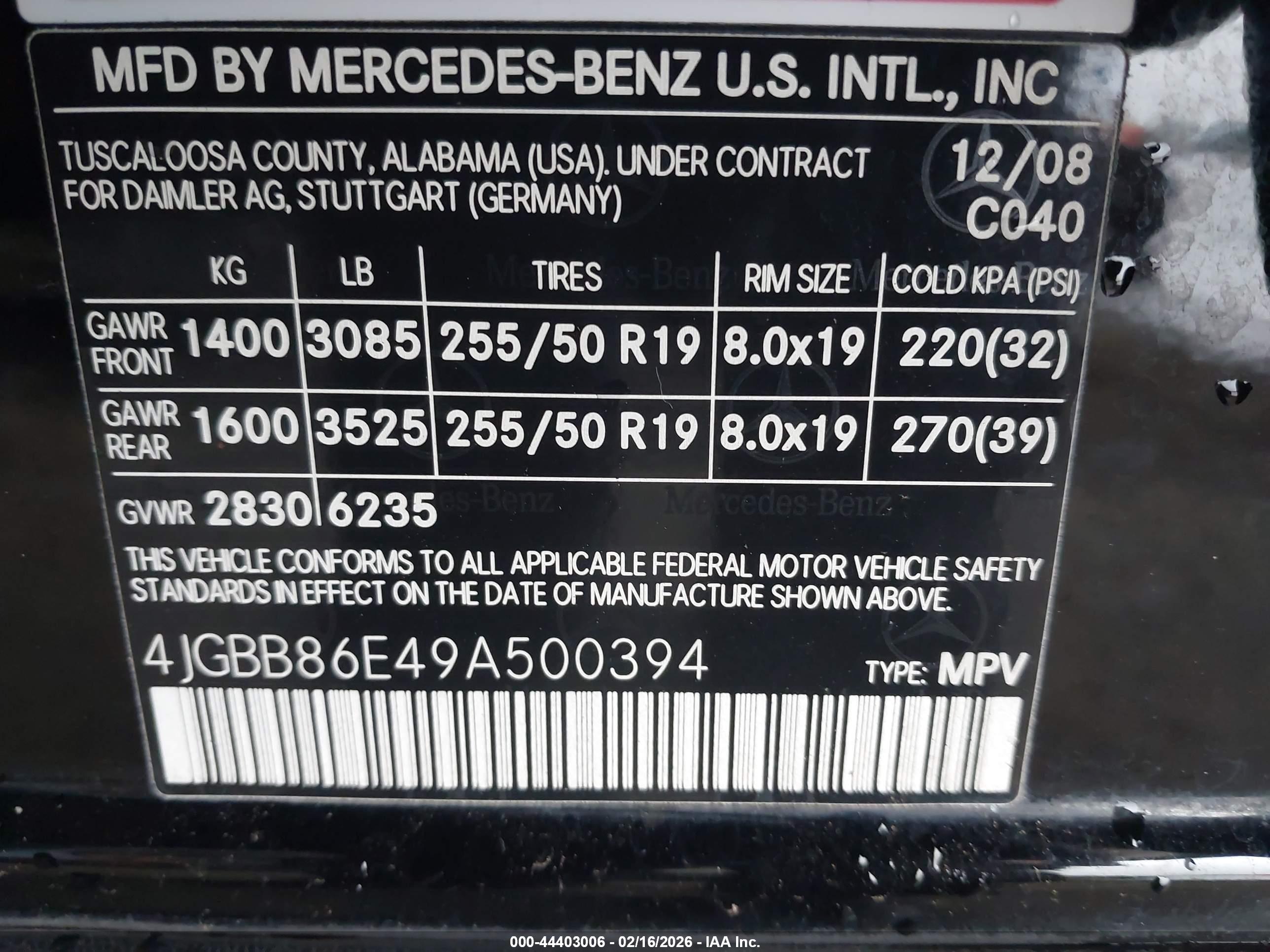 MERCEDES-BENZ ML image 9