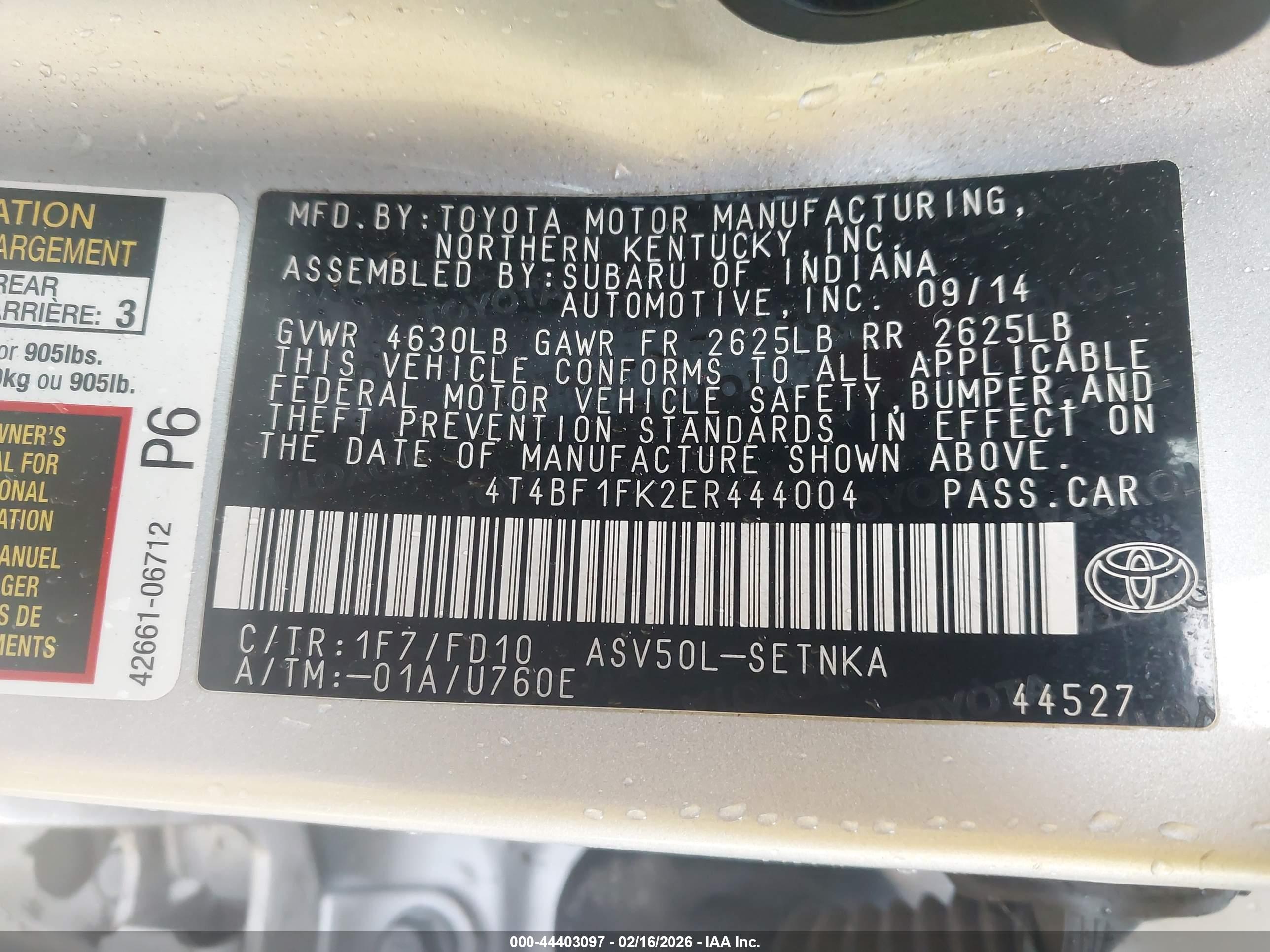 TOYOTA CAMRY image 9