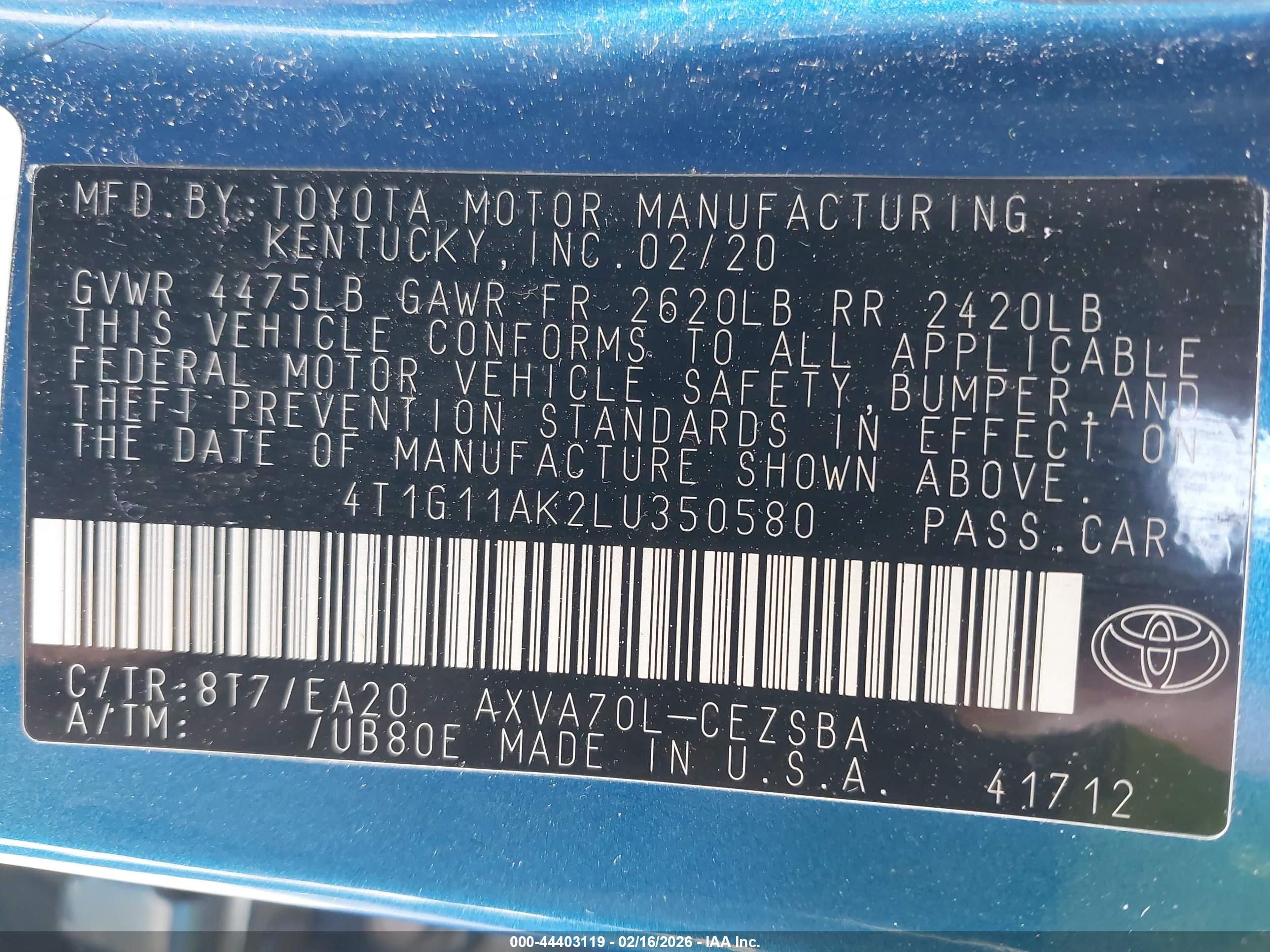 TOYOTA CAMRY image 9