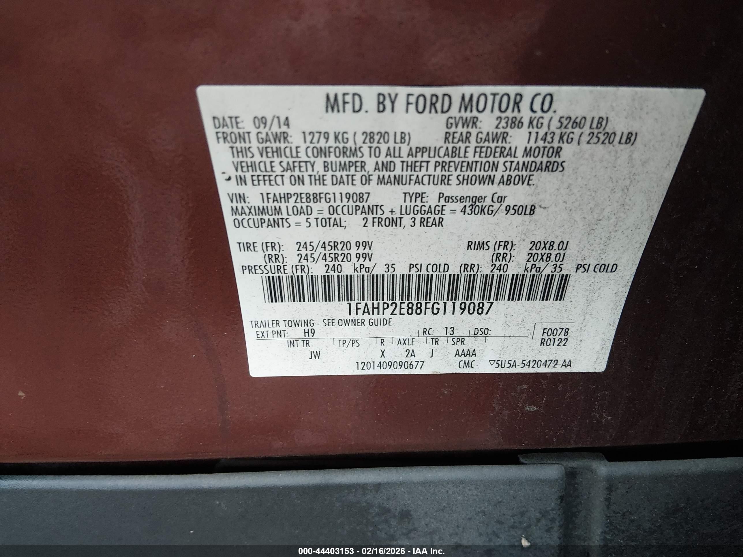 FORD TAURUS image 9