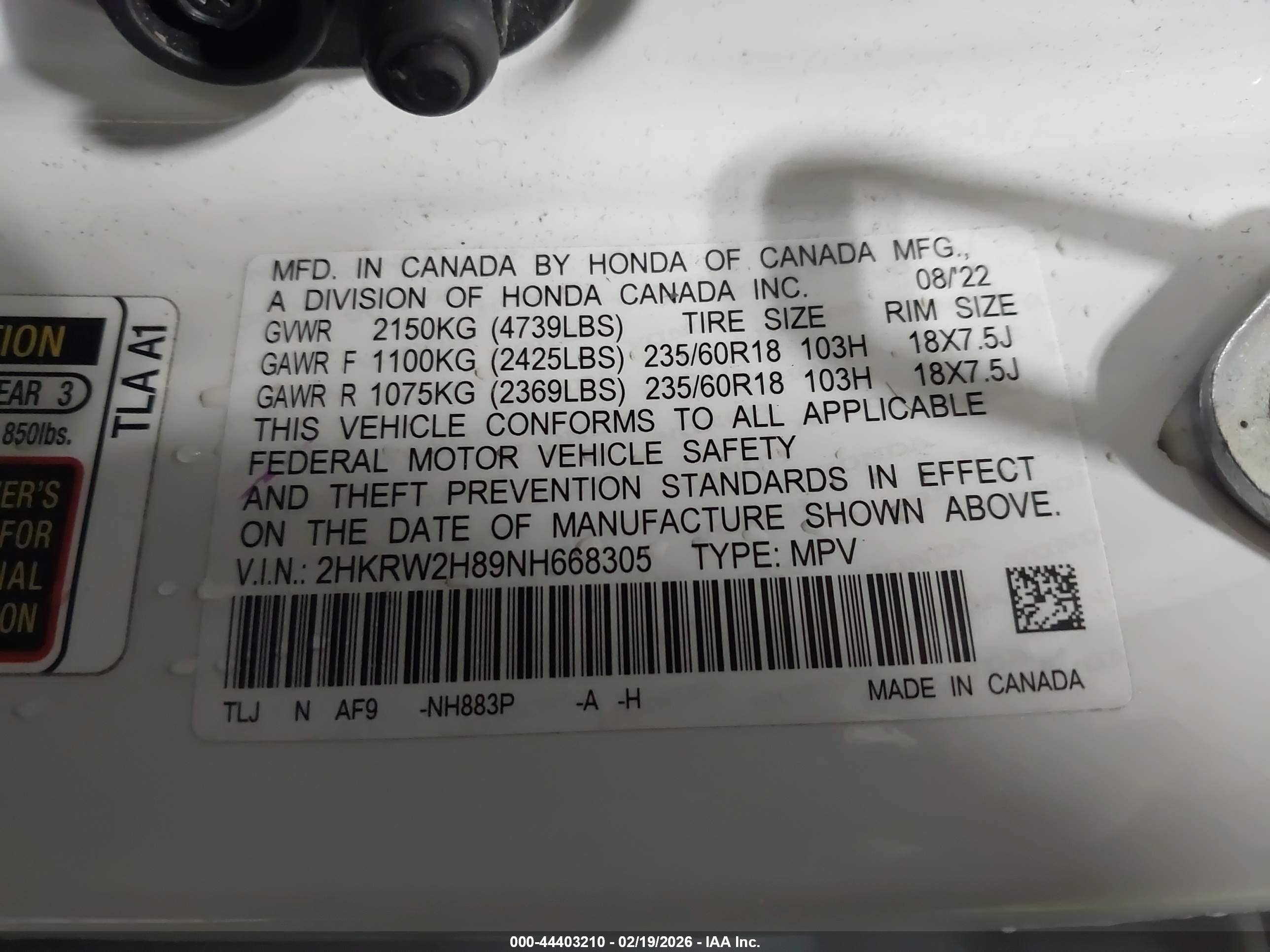 HONDA CR-V image 9
