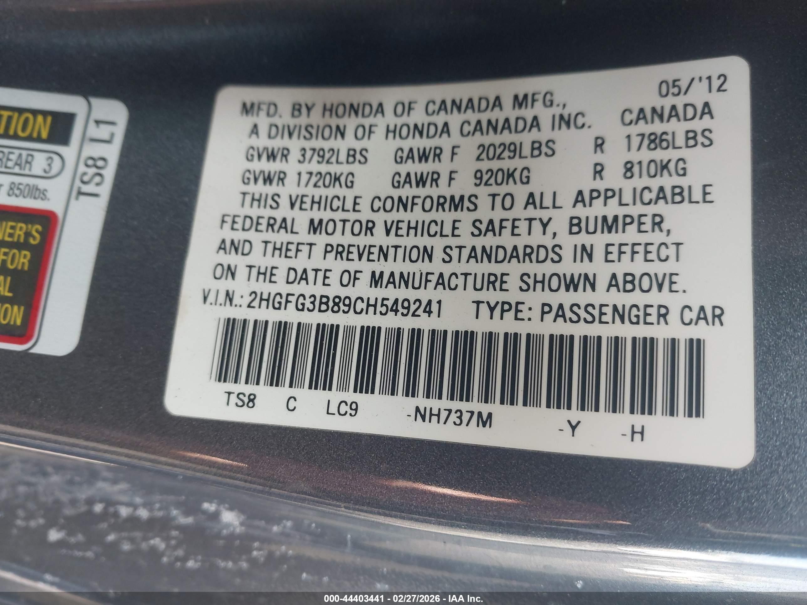 HONDA CIVIC image 9