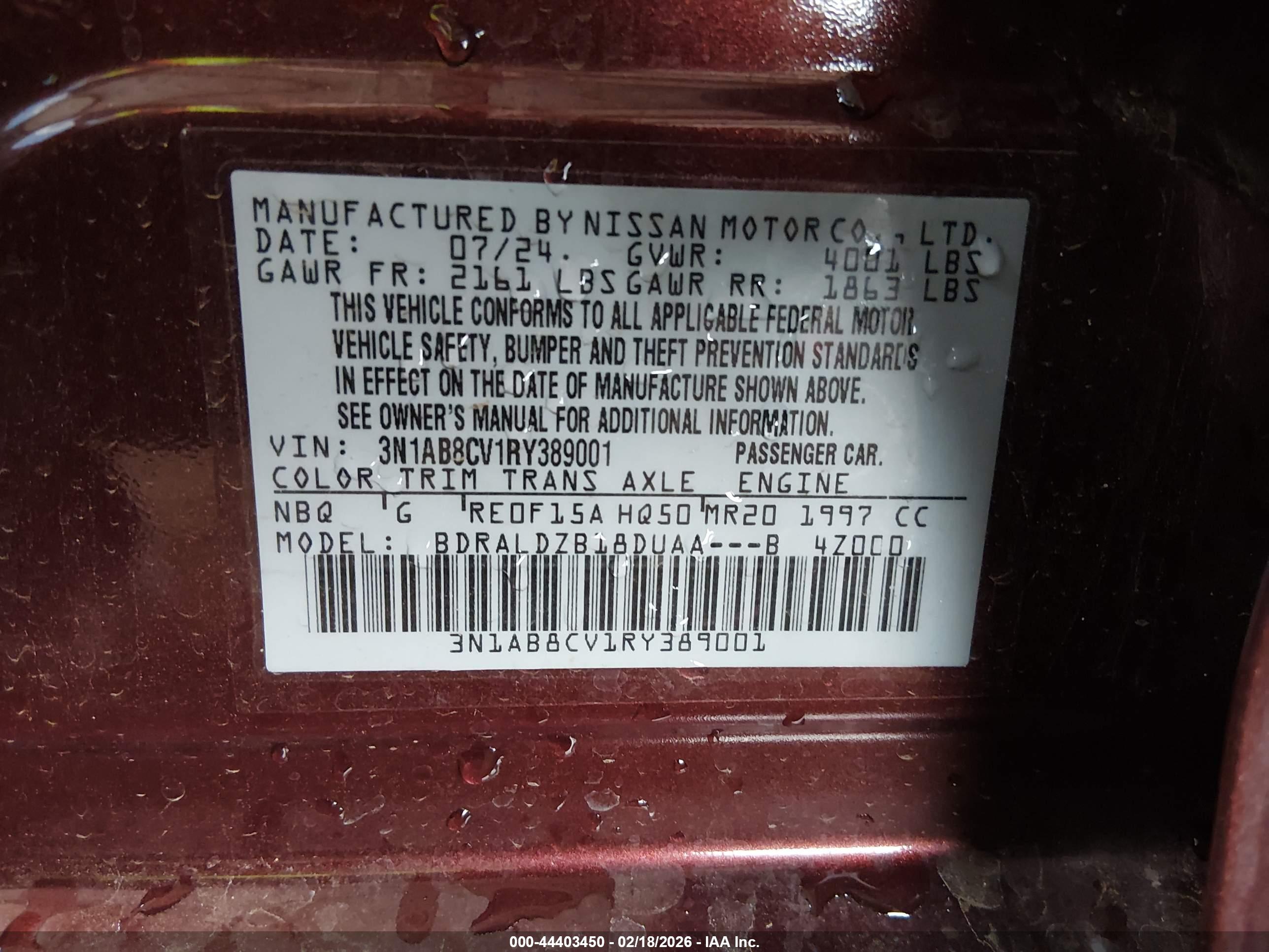 NISSAN SENTRA image 9