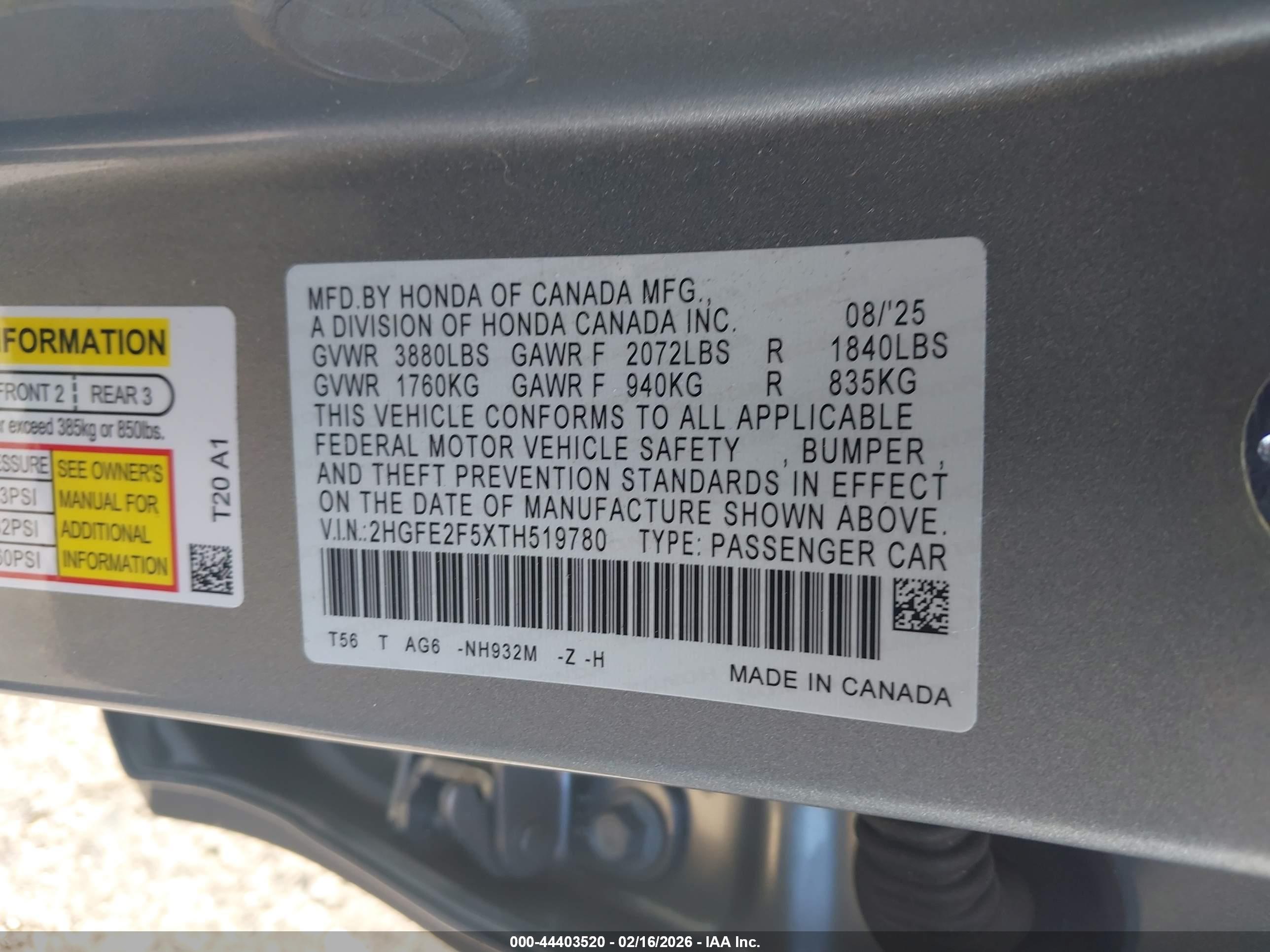 HONDA CIVIC image 9