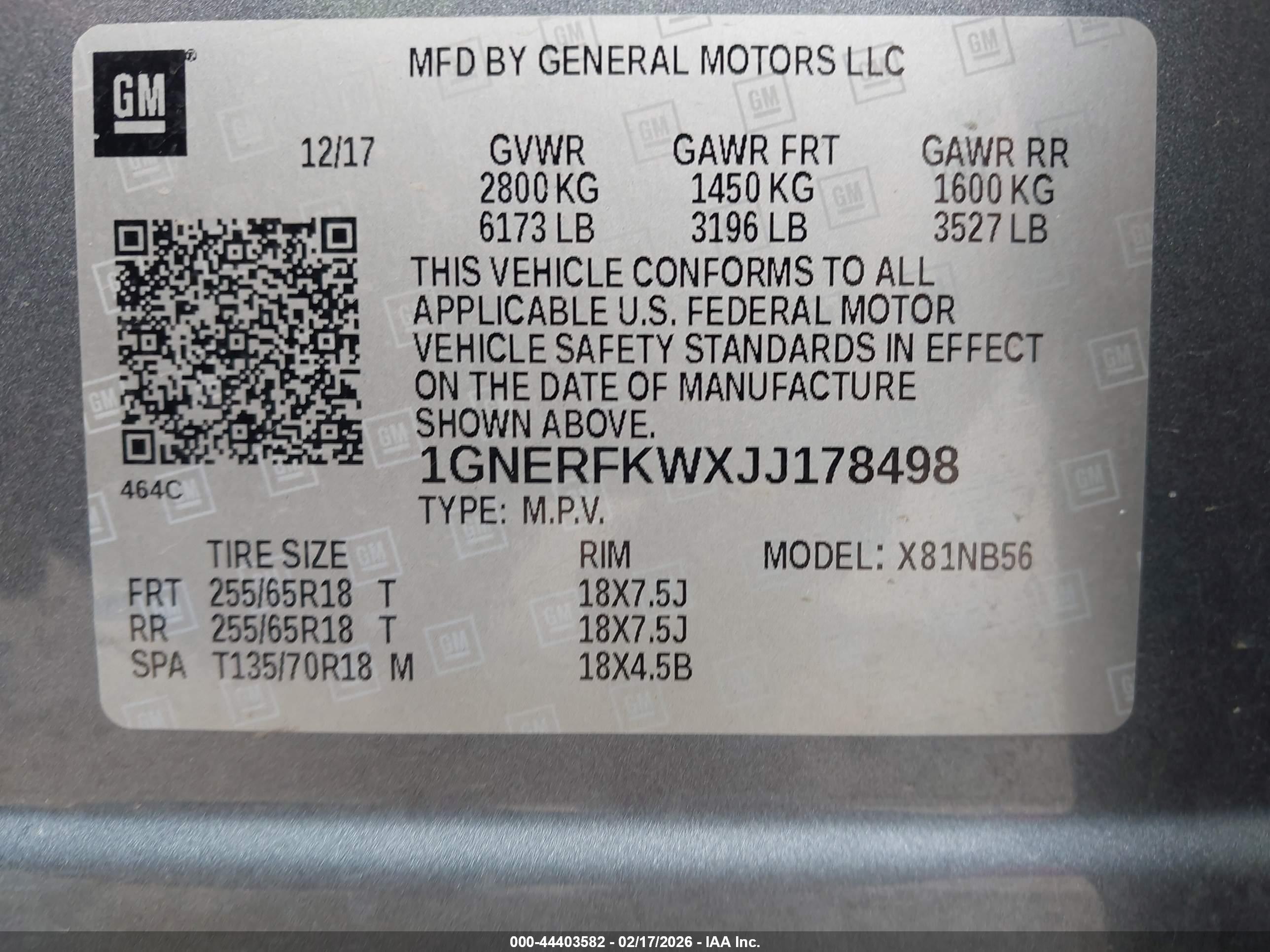 CHEVROLET TRAVERSE image 9