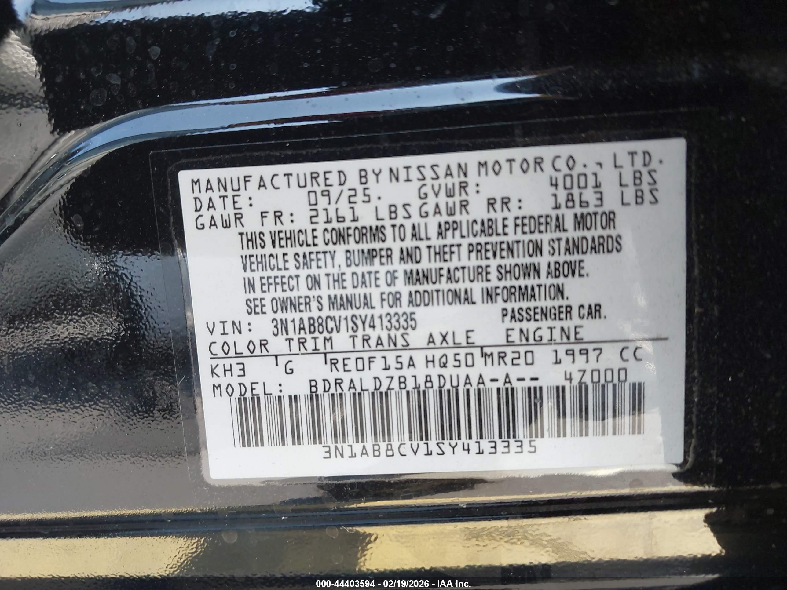 NISSAN SENTRA image 9