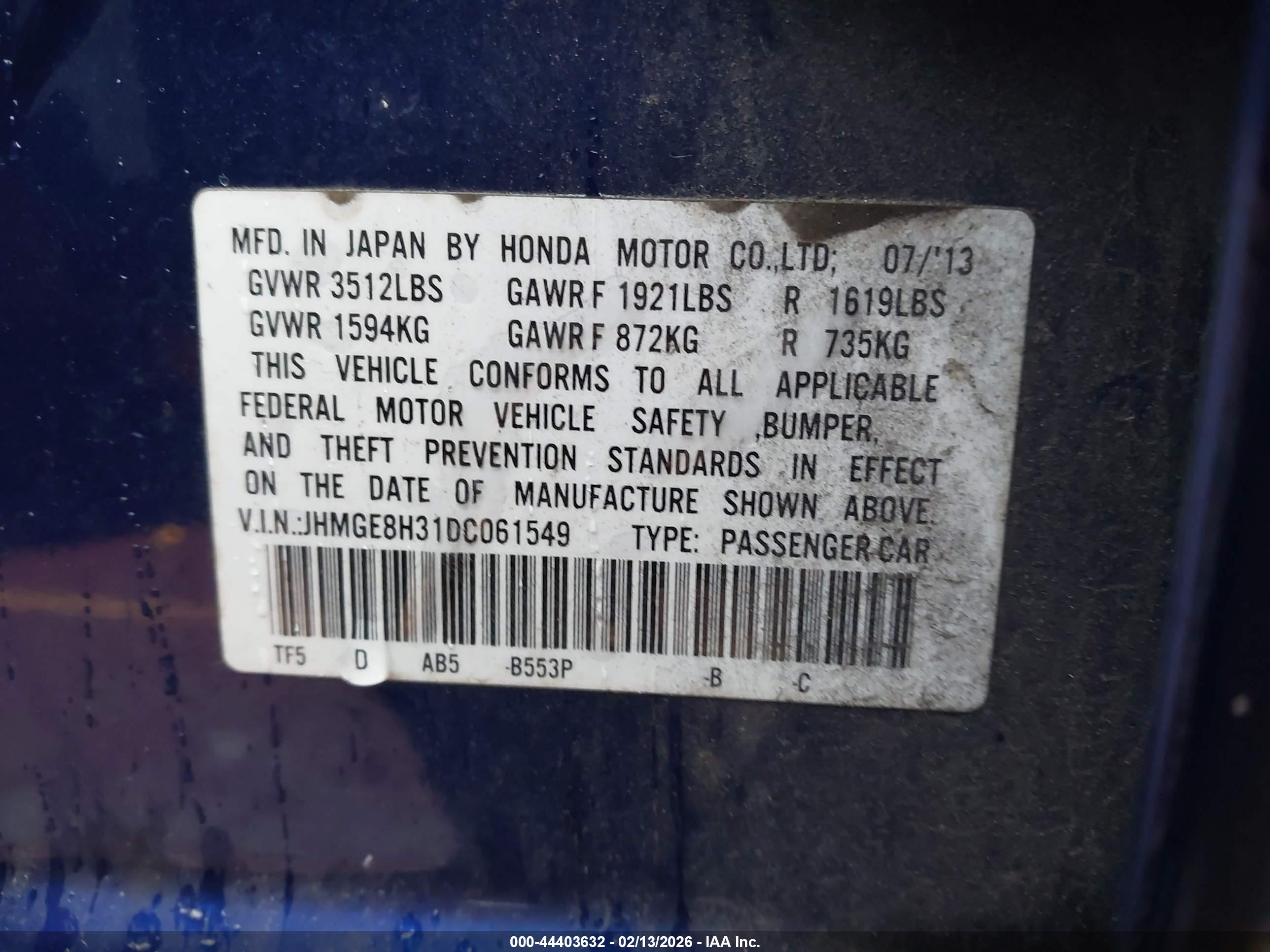 HONDA FIT image 9