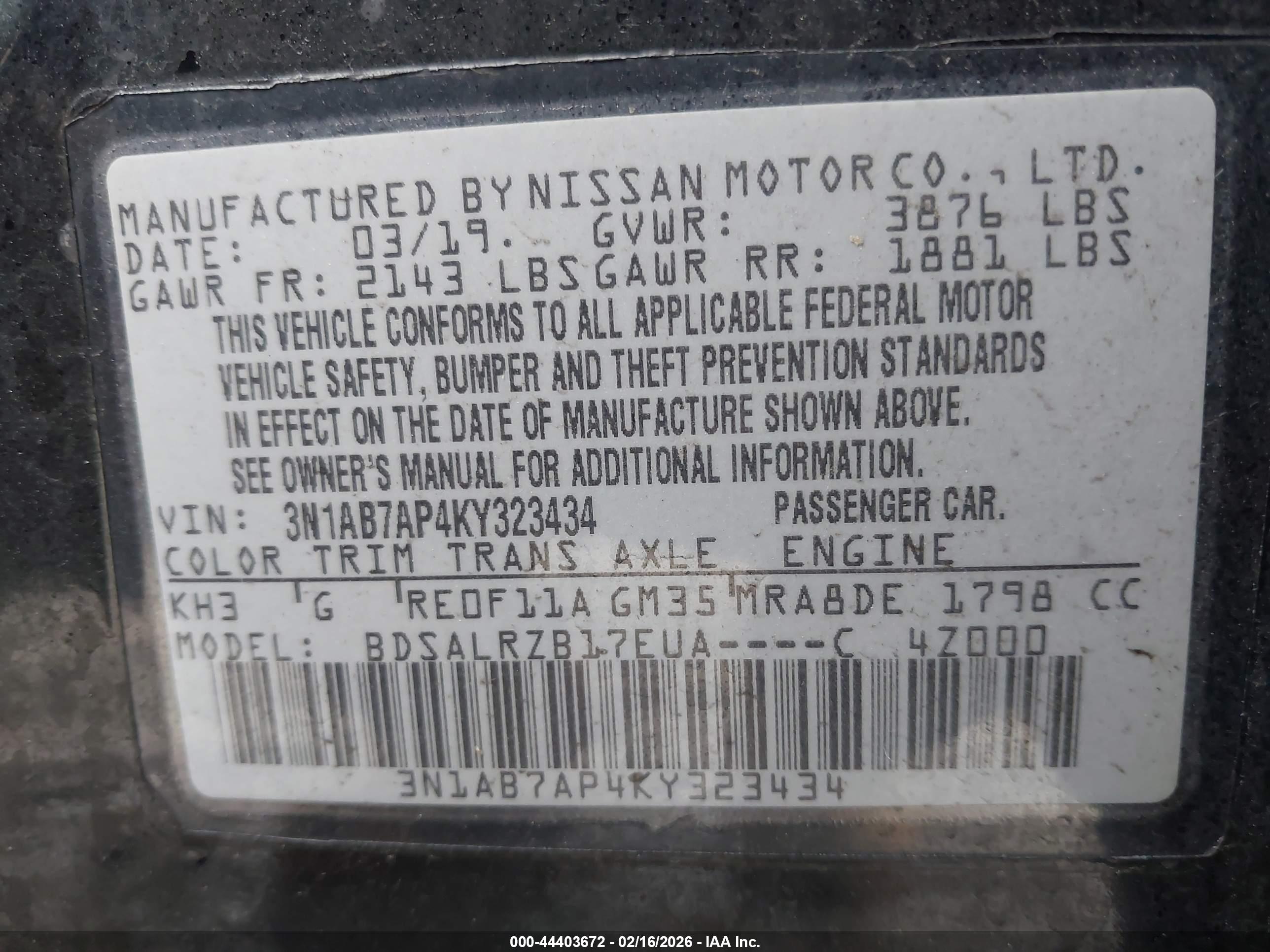 NISSAN SENTRA image 9