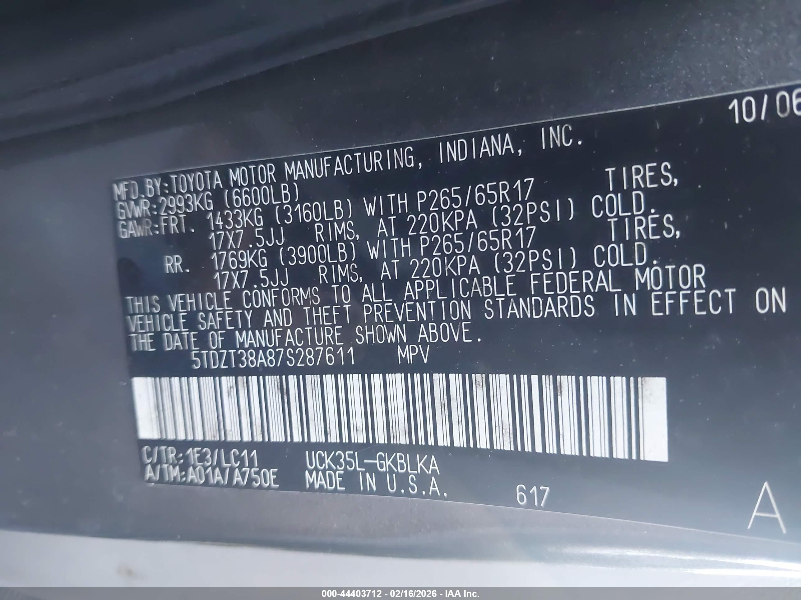 TOYOTA SEQUOIA image 9