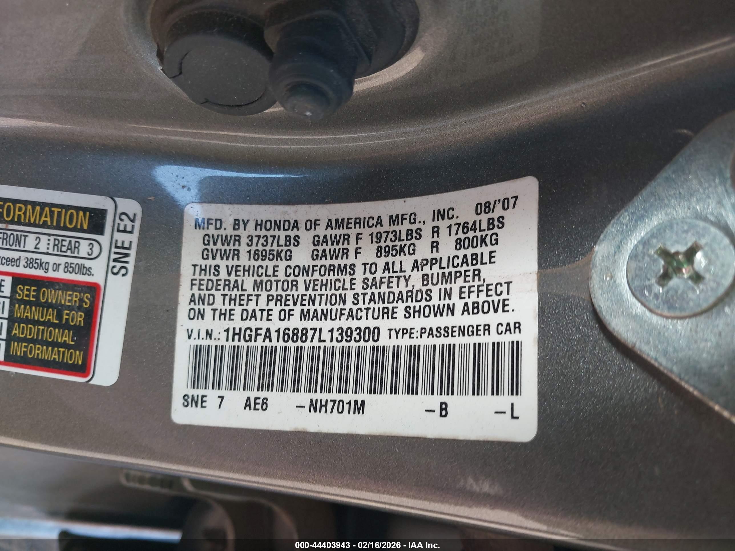 HONDA CIVIC image 9