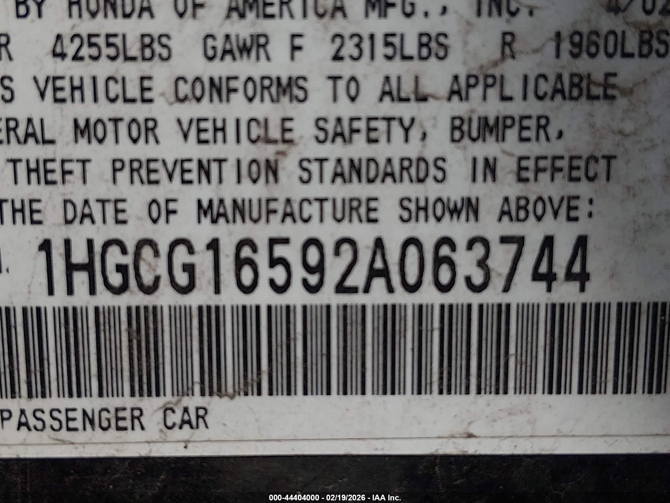 HONDA ACCORD image 9