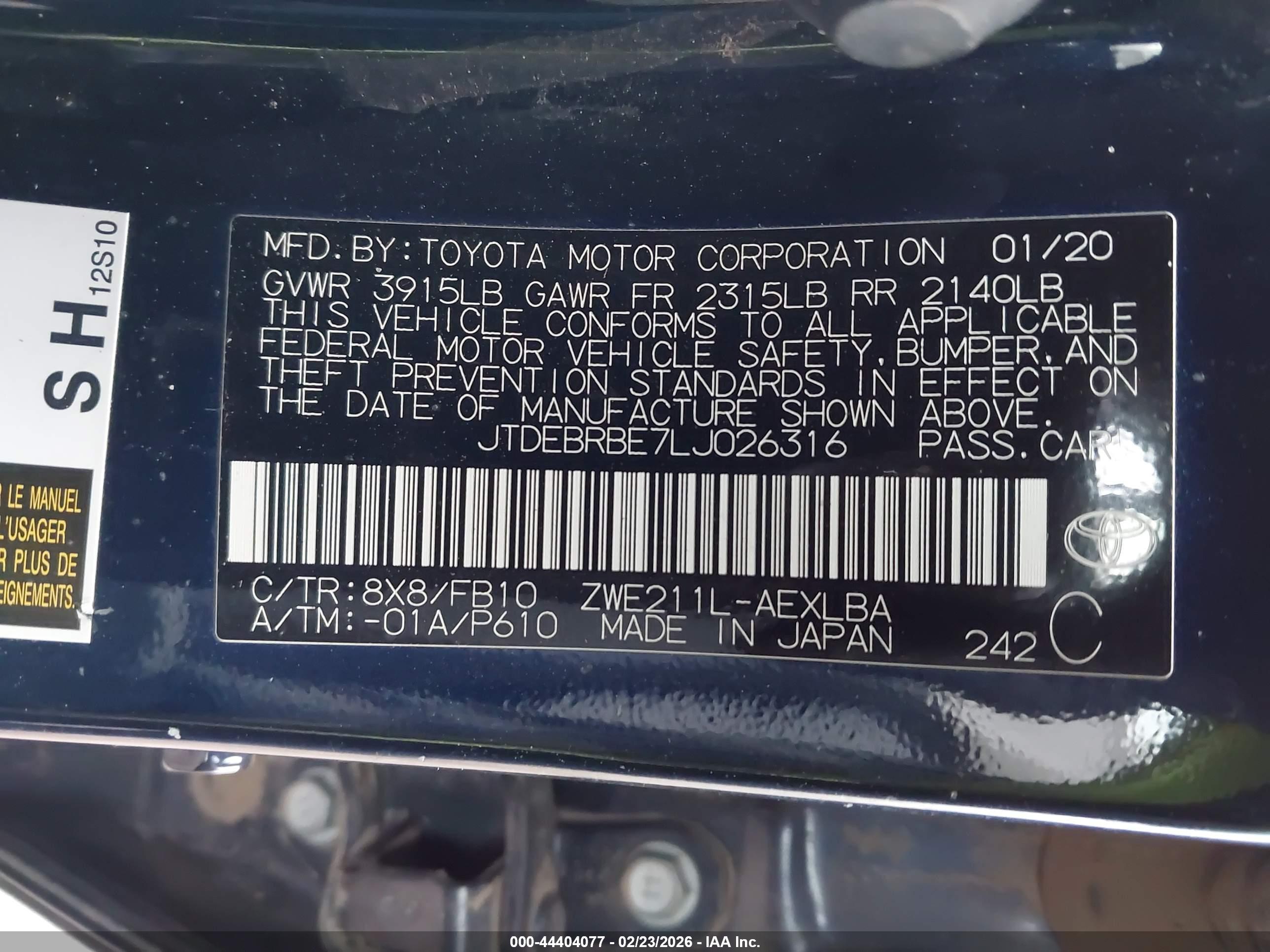 TOYOTA COROLLA image 9