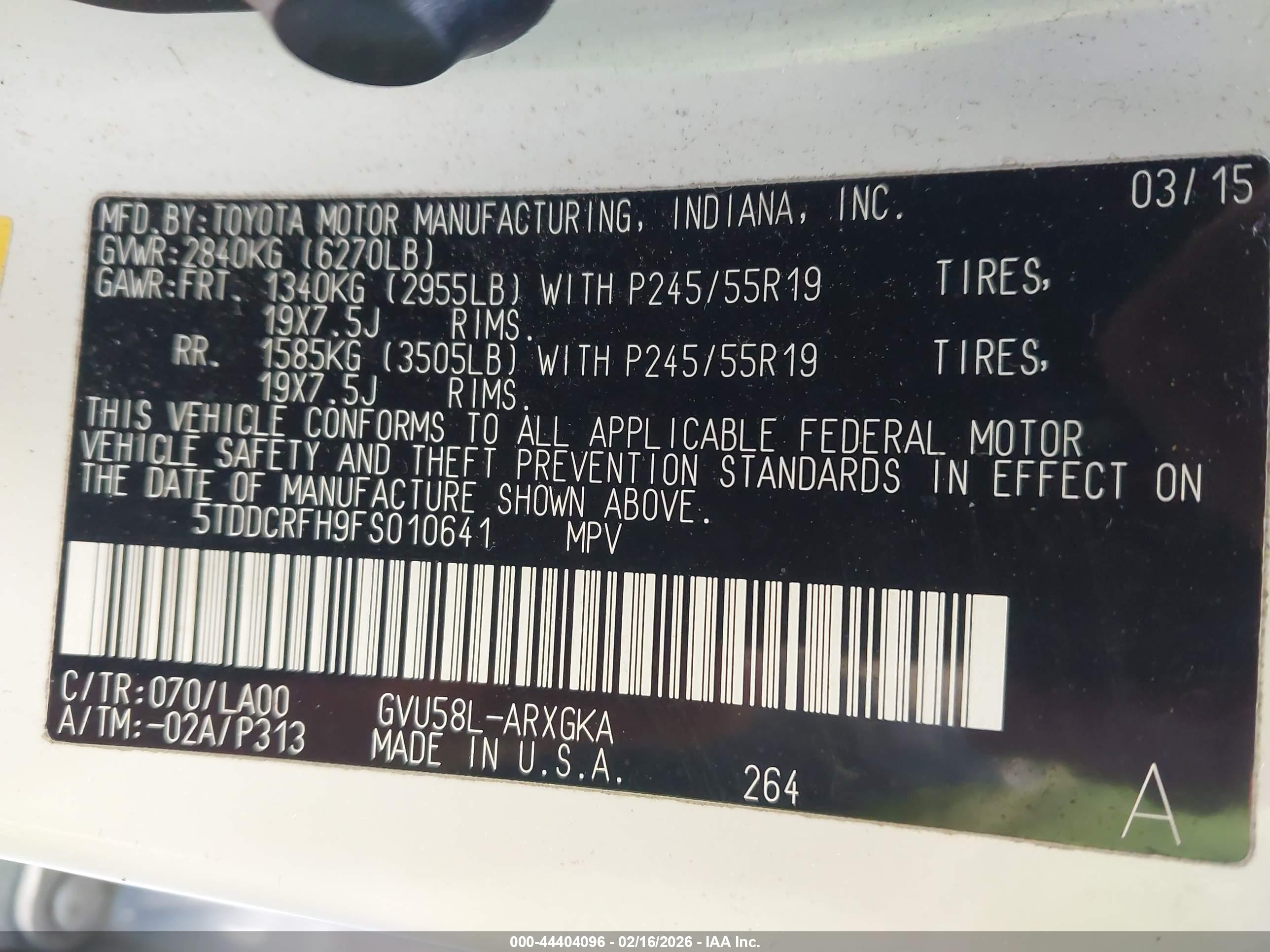 TOYOTA HIGHLANDER image 9