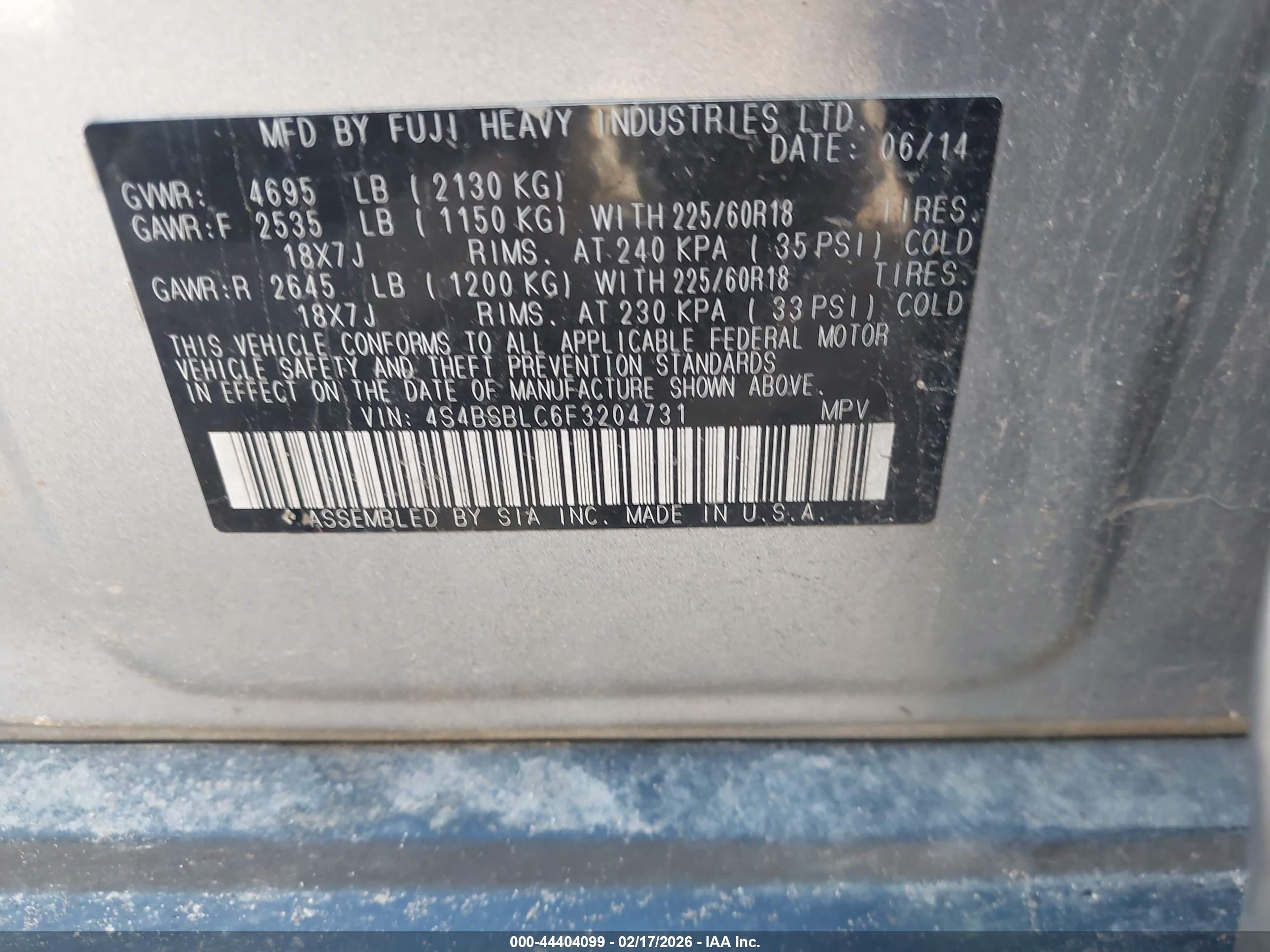 SUBARU OUTBACK image 9