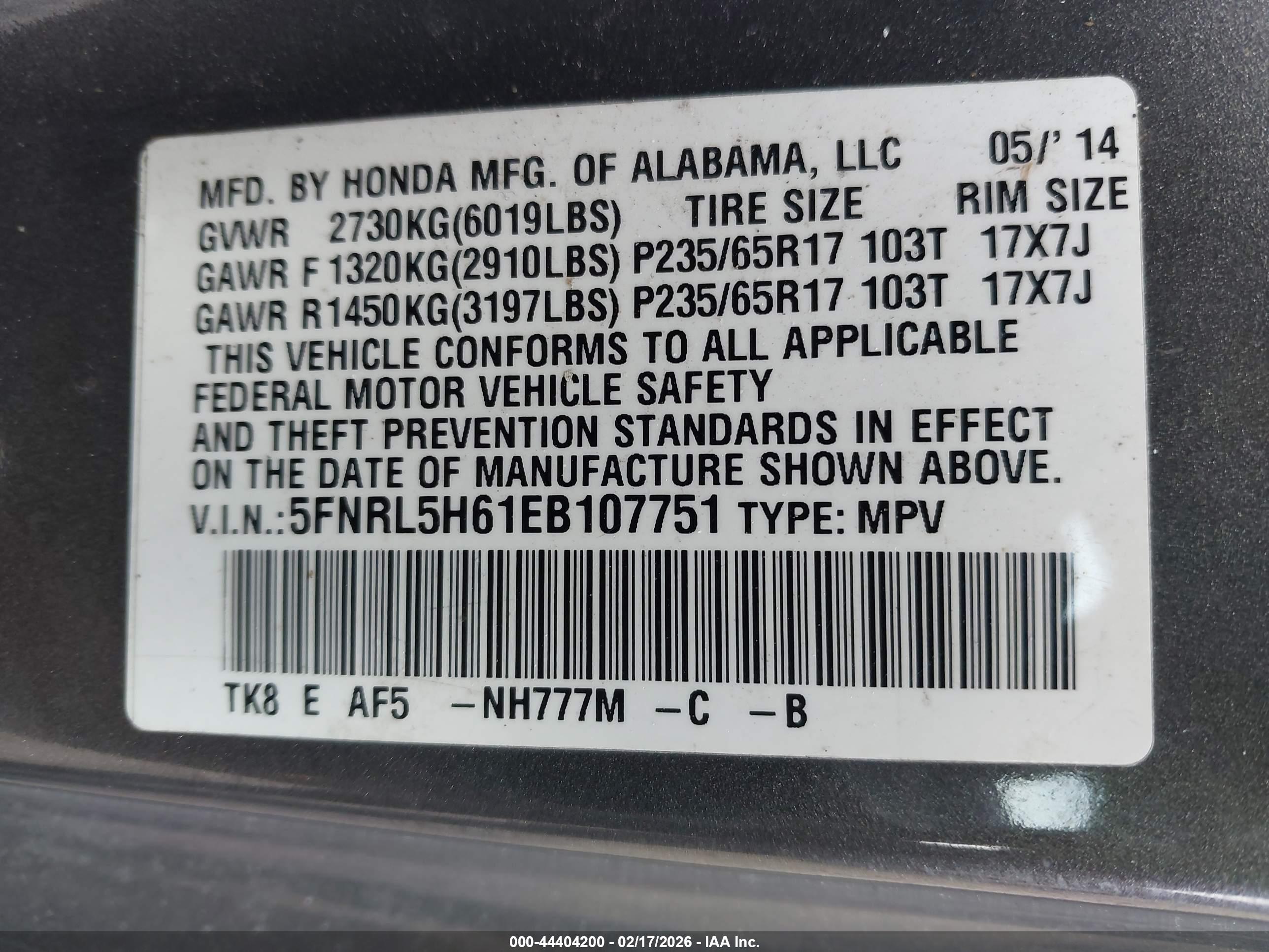 HONDA ODYSSEY image 9