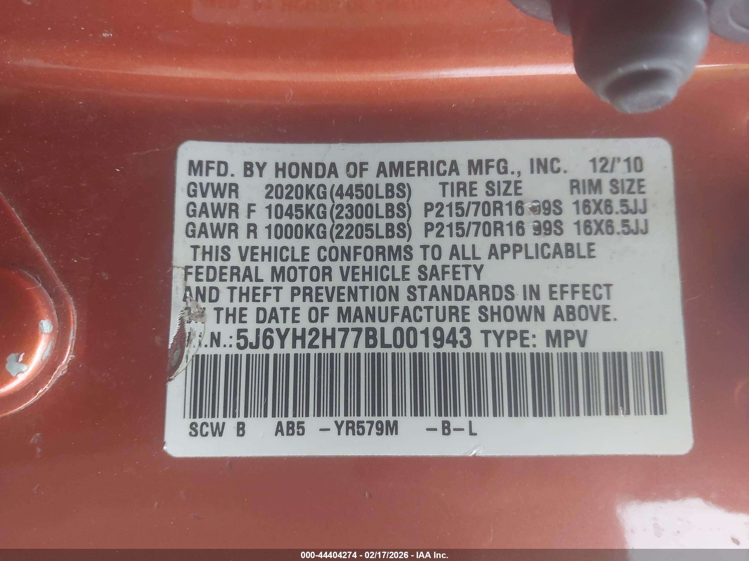 HONDA ELEMENT image 9