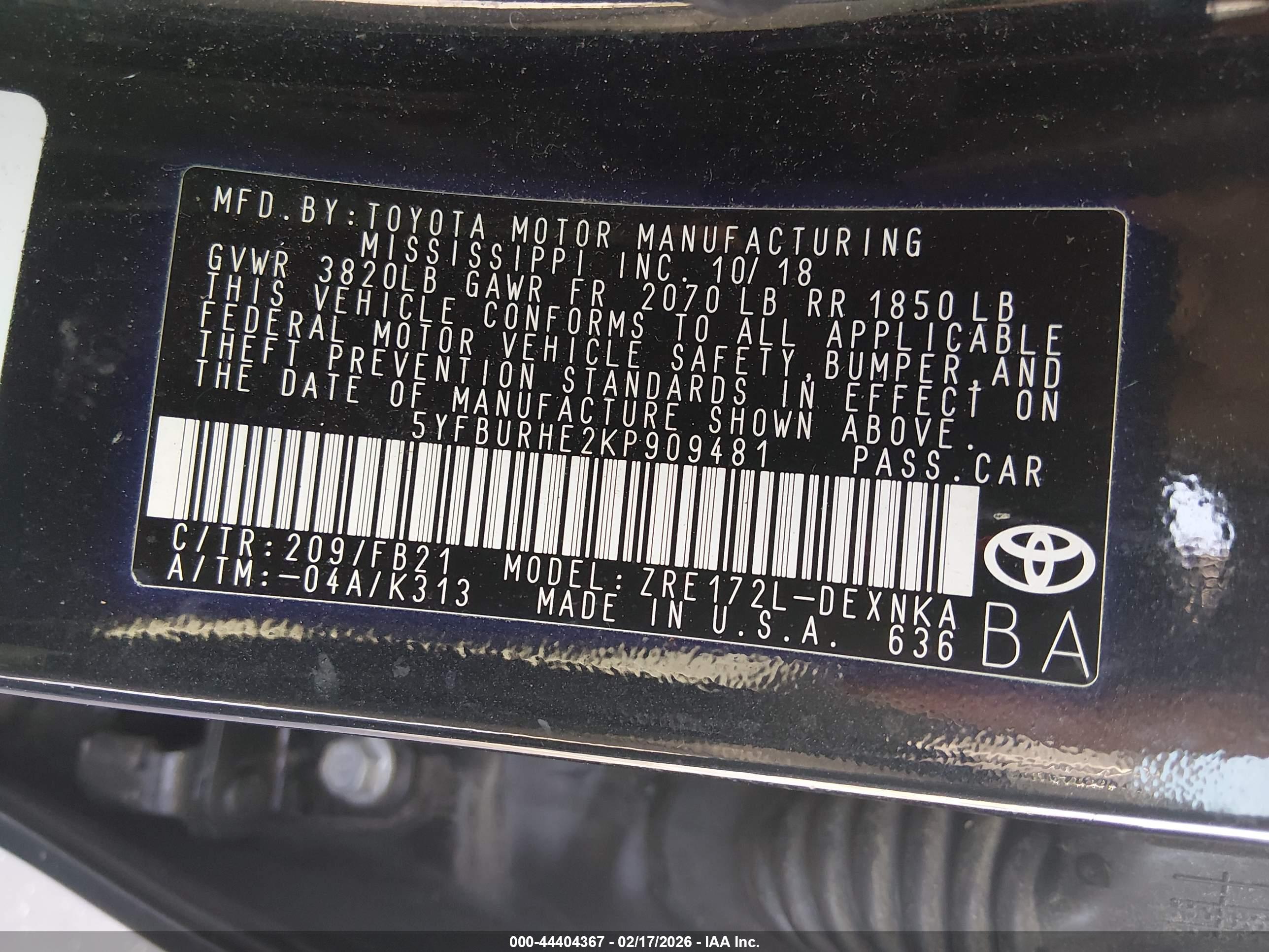 TOYOTA COROLLA image 9