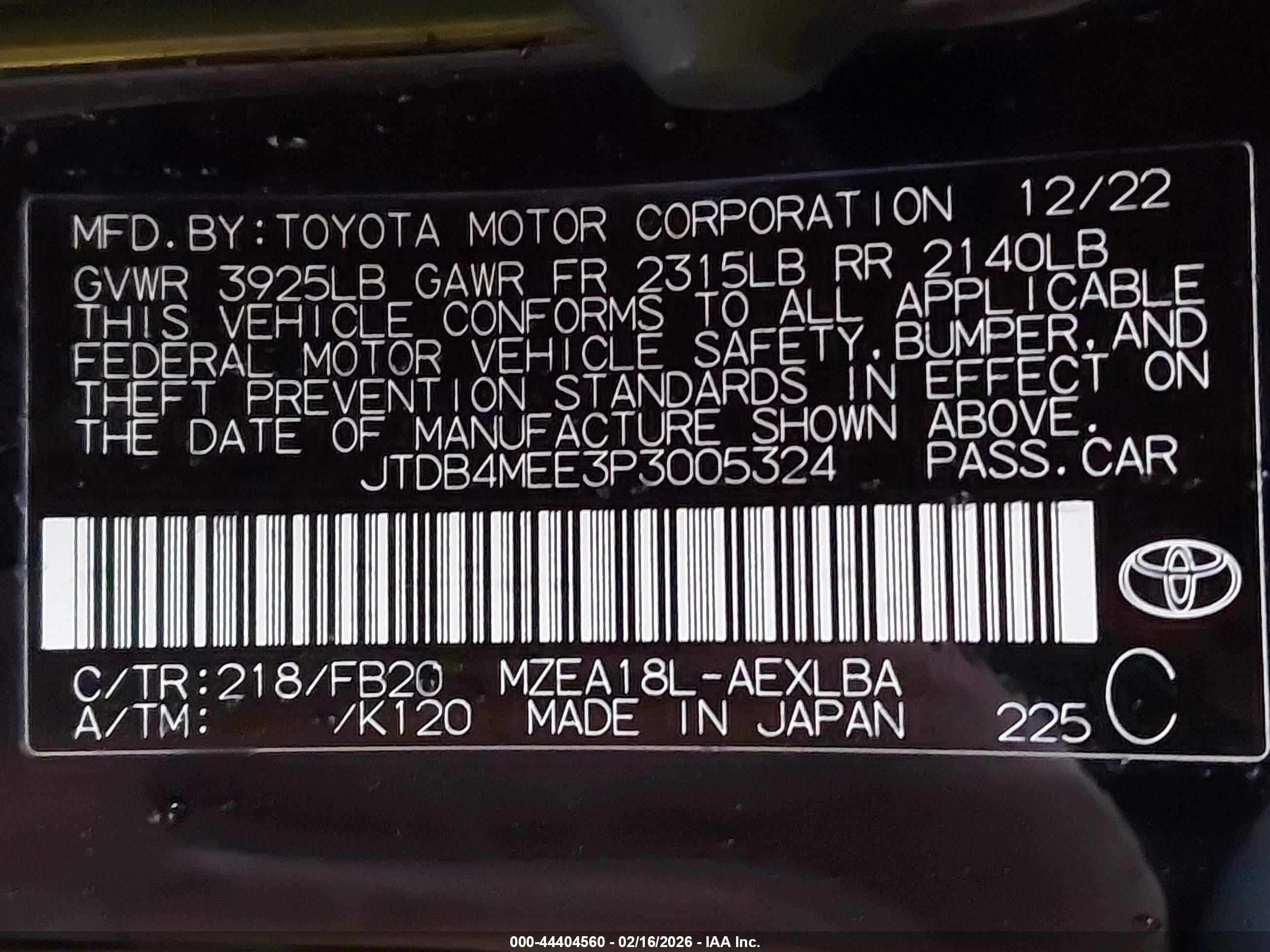 TOYOTA COROLLA image 9