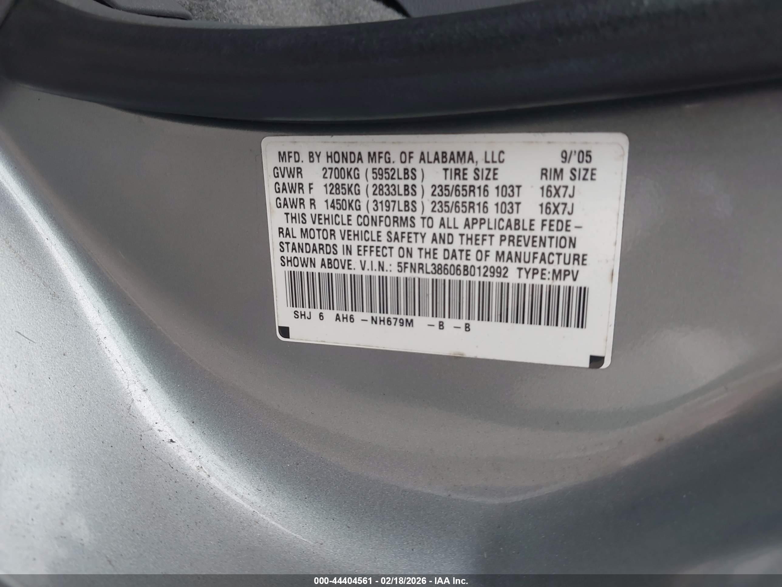 HONDA ODYSSEY image 9