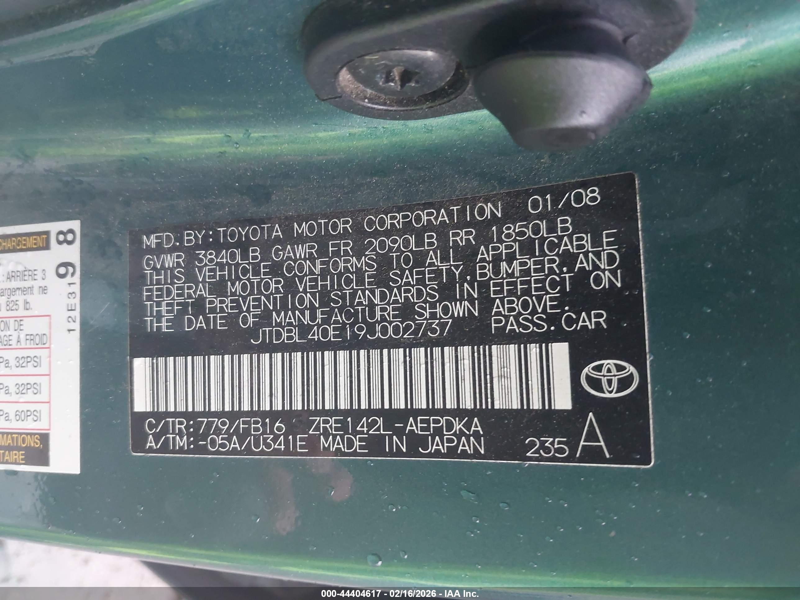TOYOTA COROLLA image 9