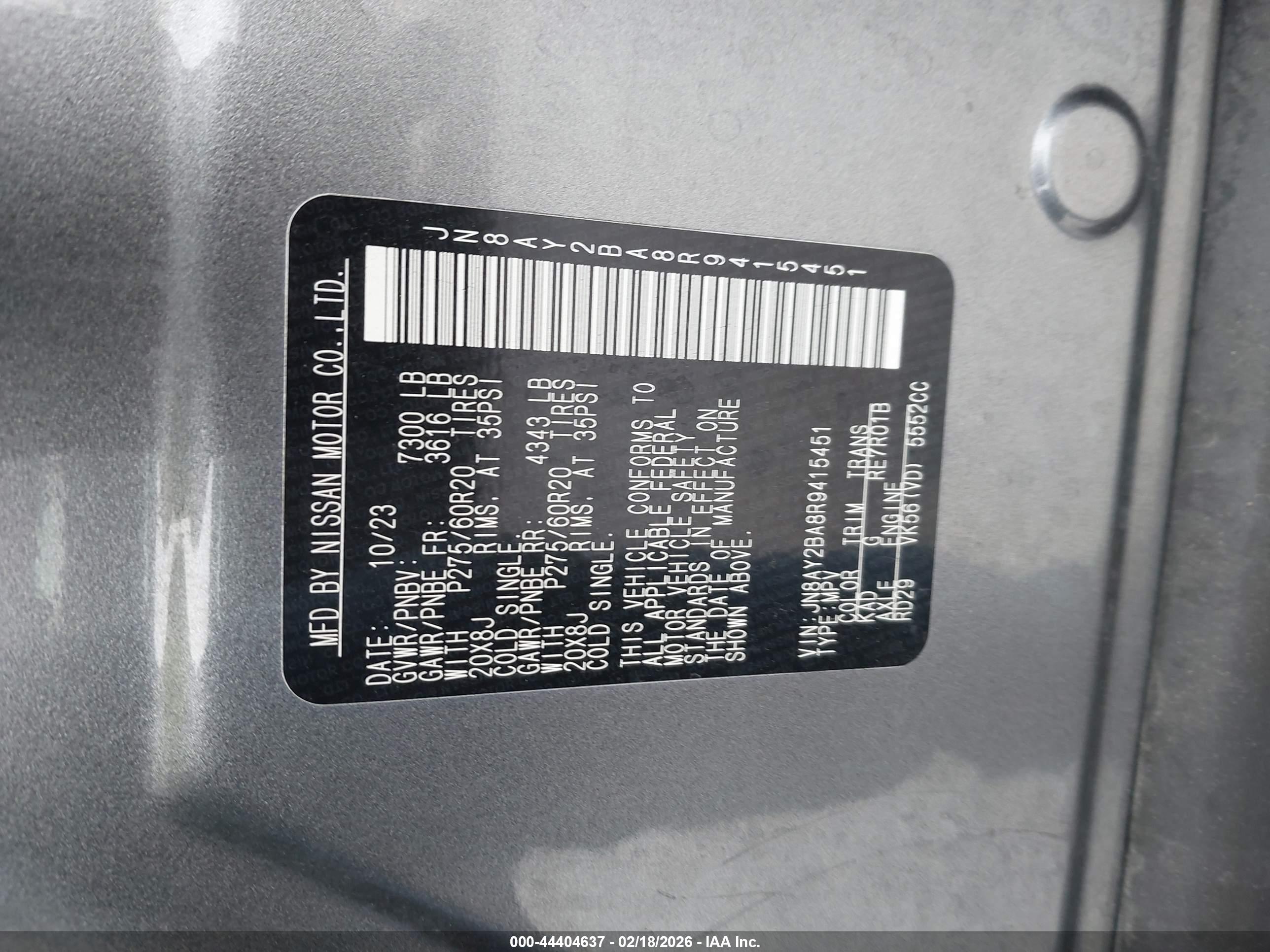 NISSAN ARMADA image 9