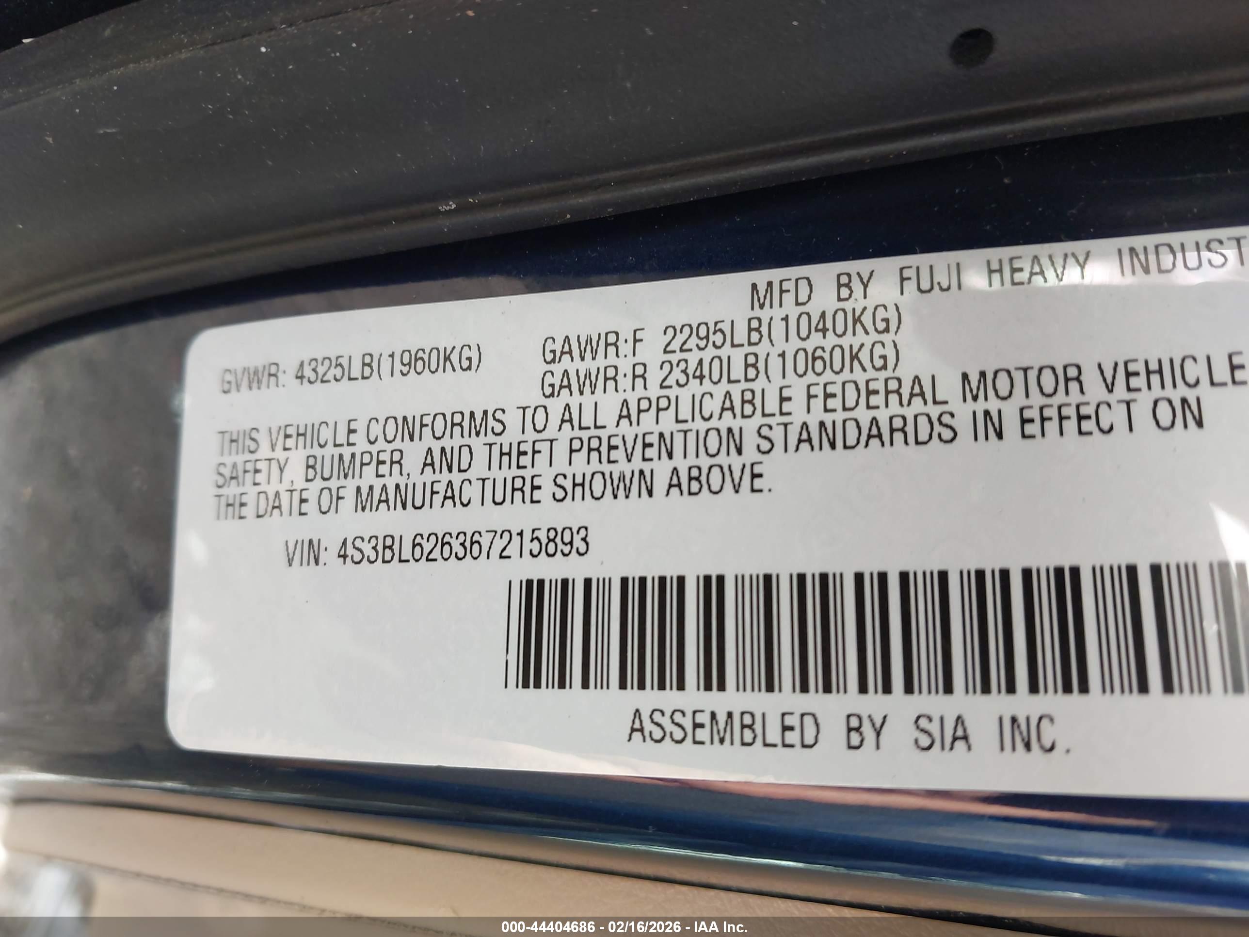SUBARU LEGACY image 9