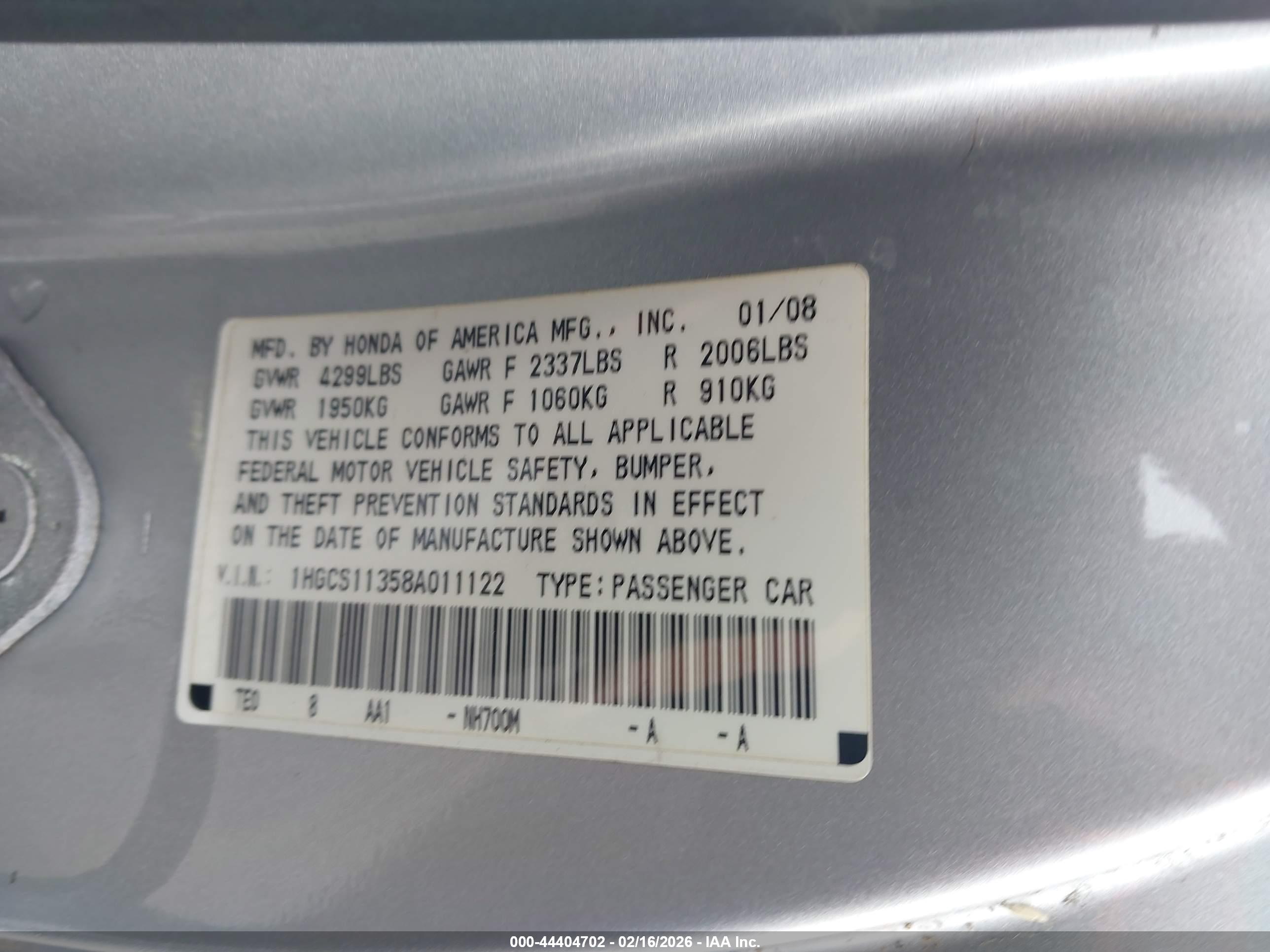 HONDA ACCORD image 9