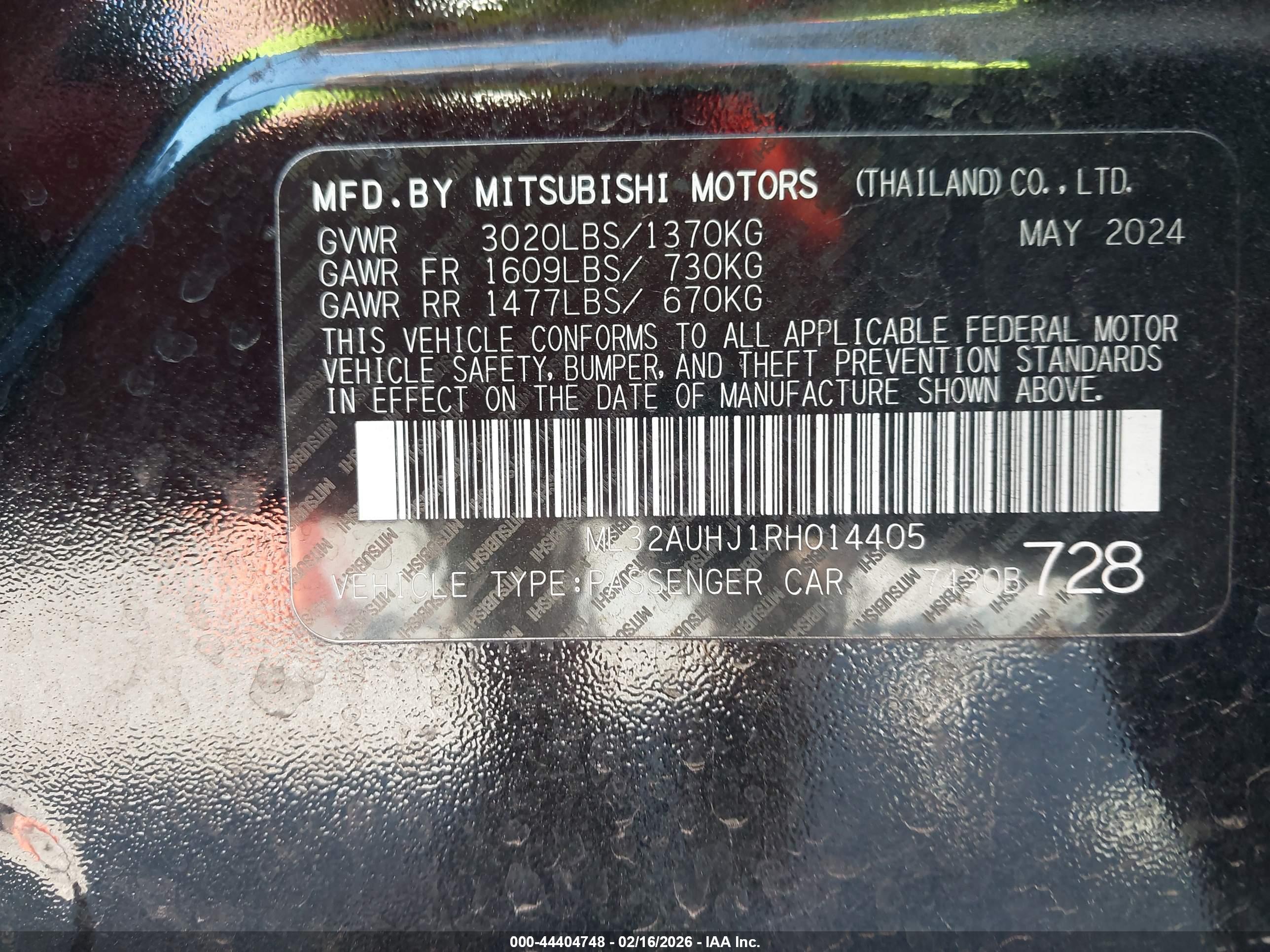MITSUBISHI MIRAGE image 9
