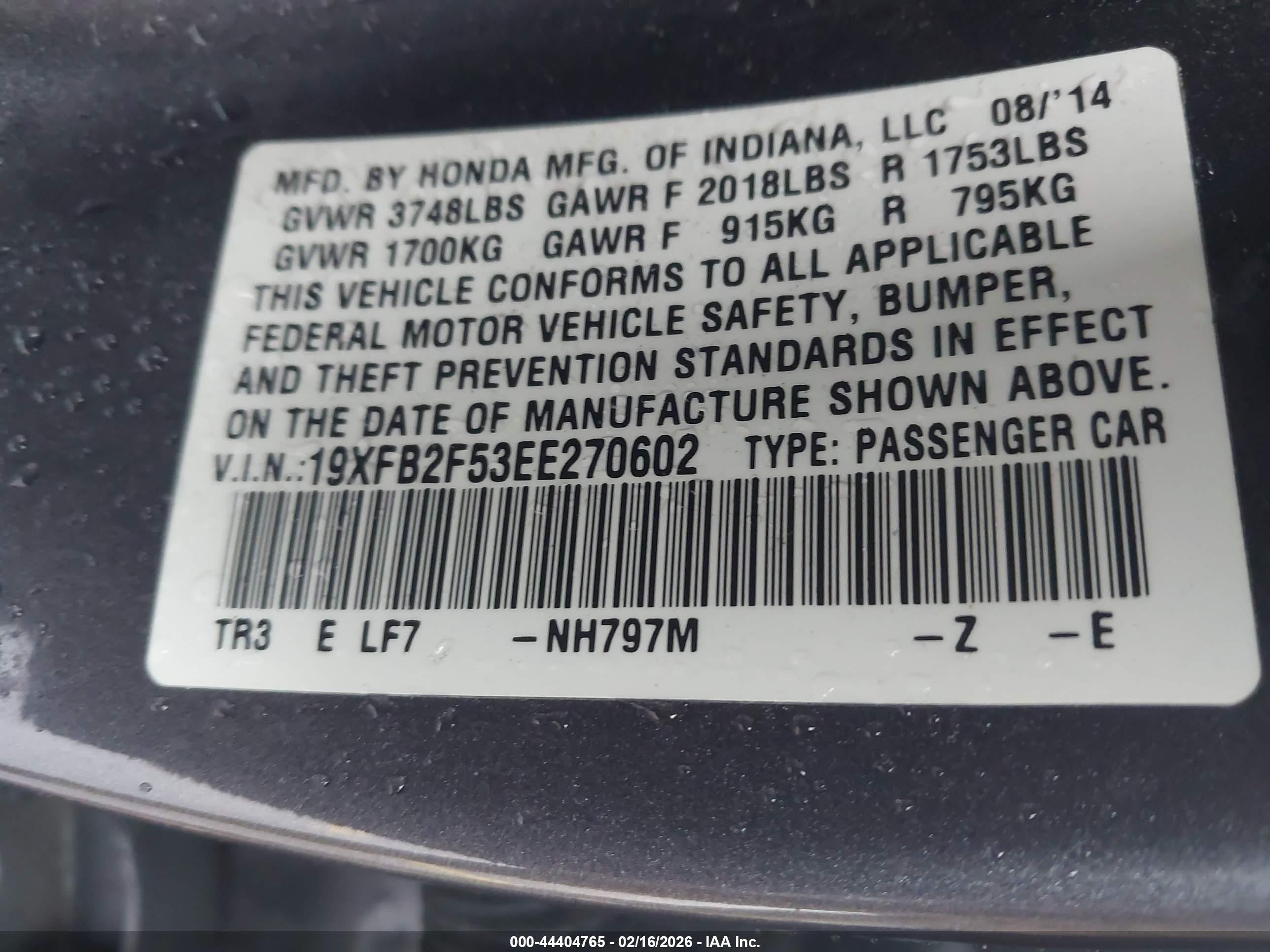 HONDA CIVIC image 9