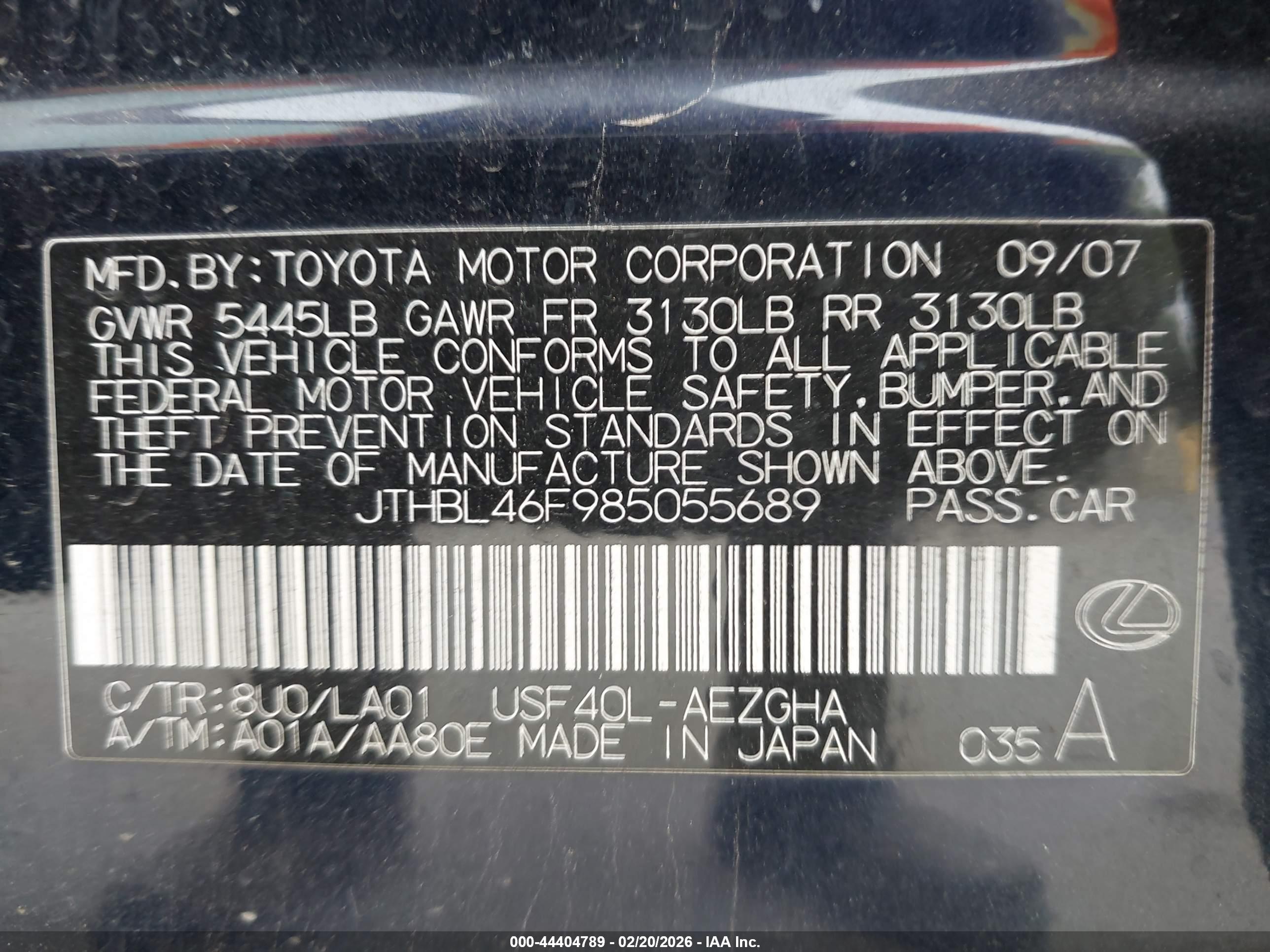 LEXUS LS image 9