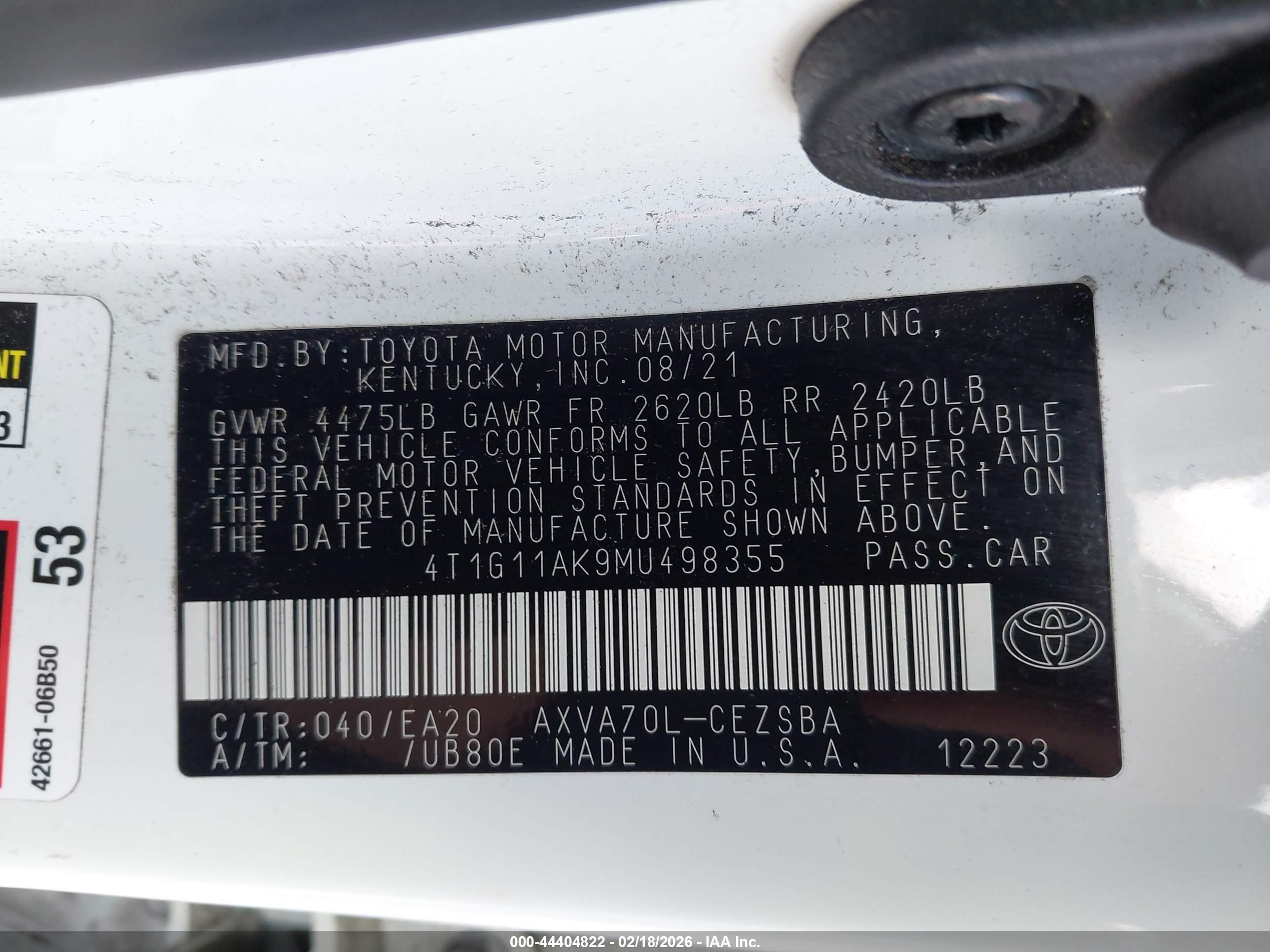 TOYOTA CAMRY image 9