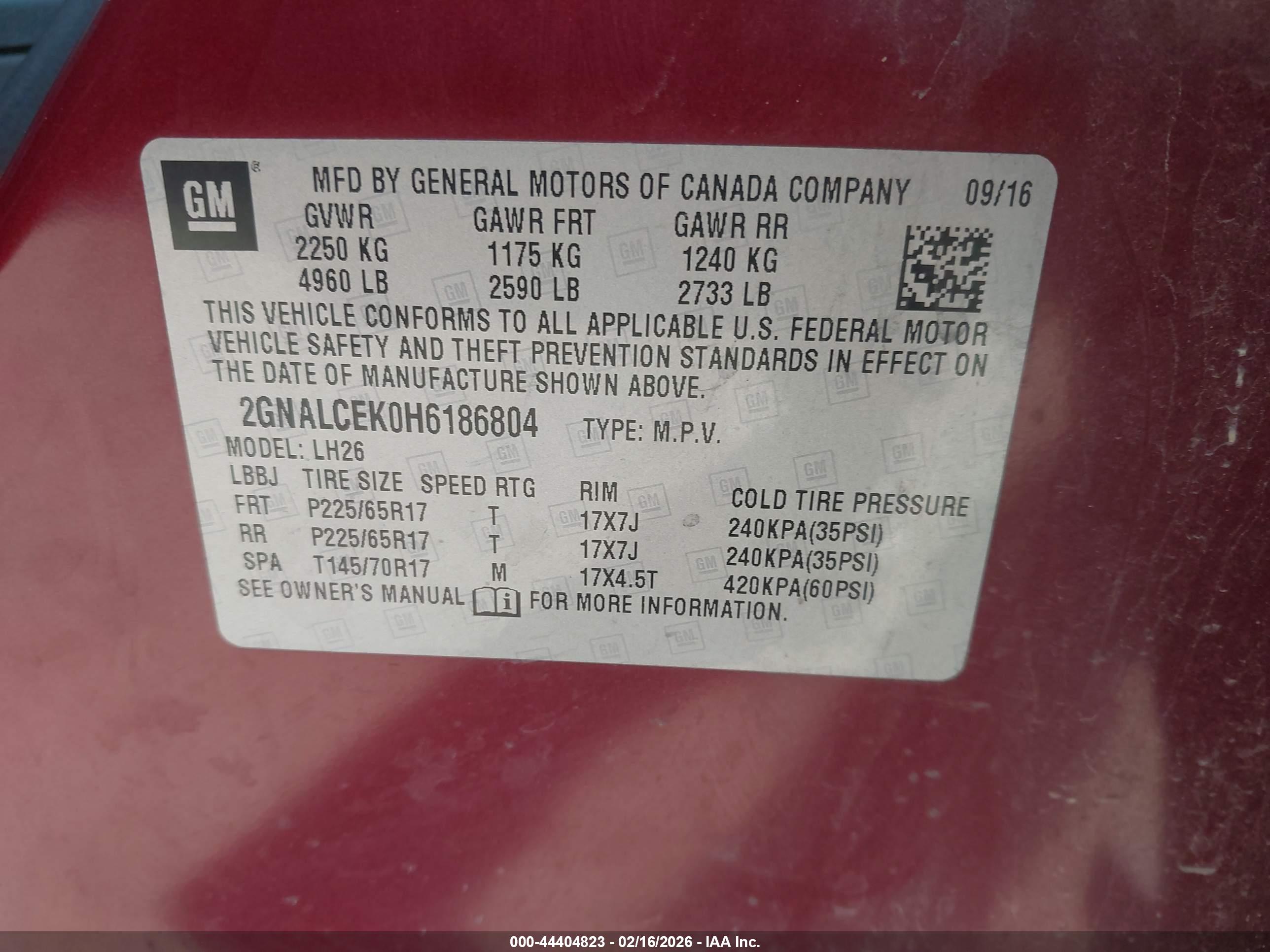 CHEVROLET EQUINOX image 9