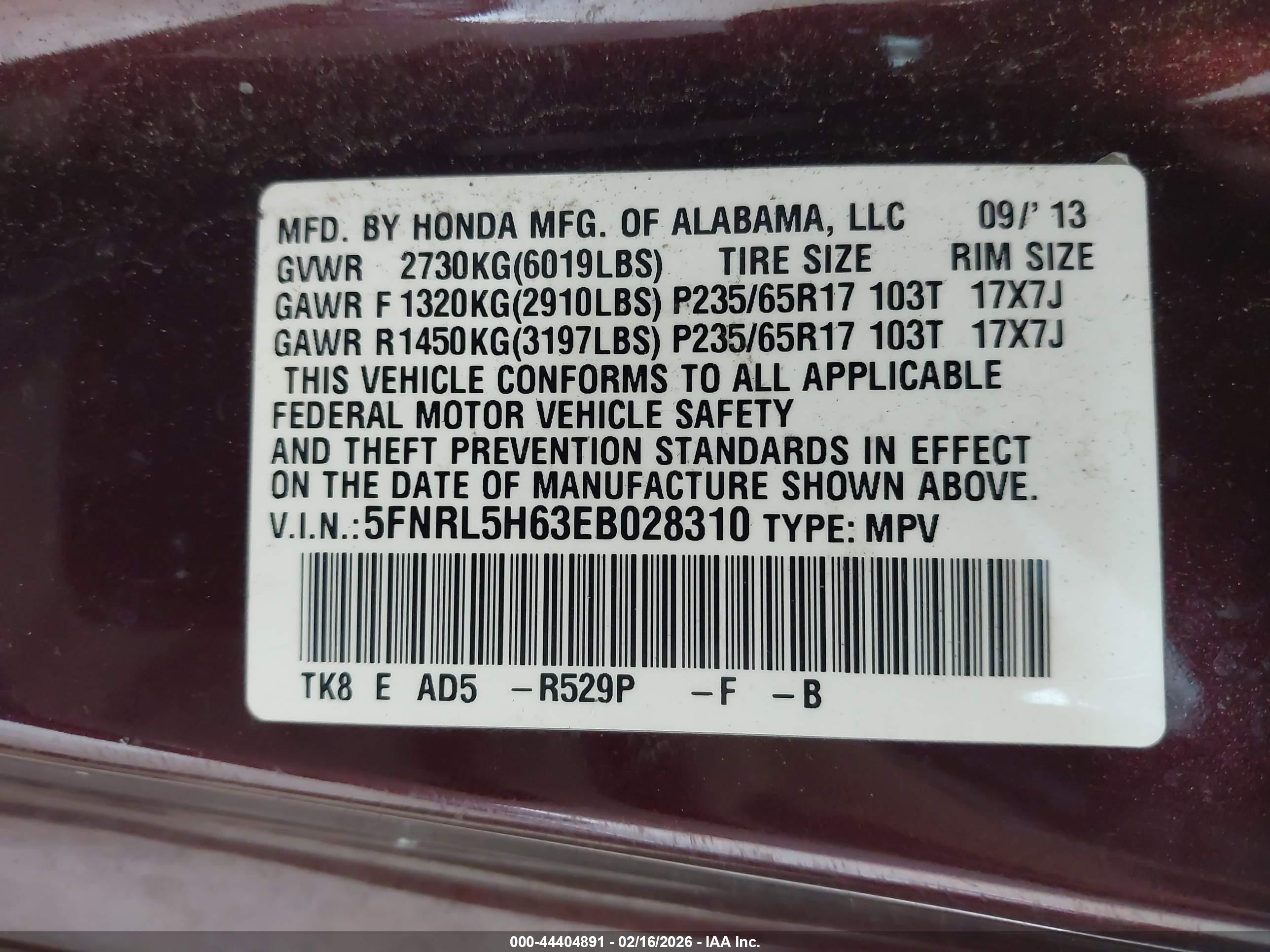 HONDA ODYSSEY image 9