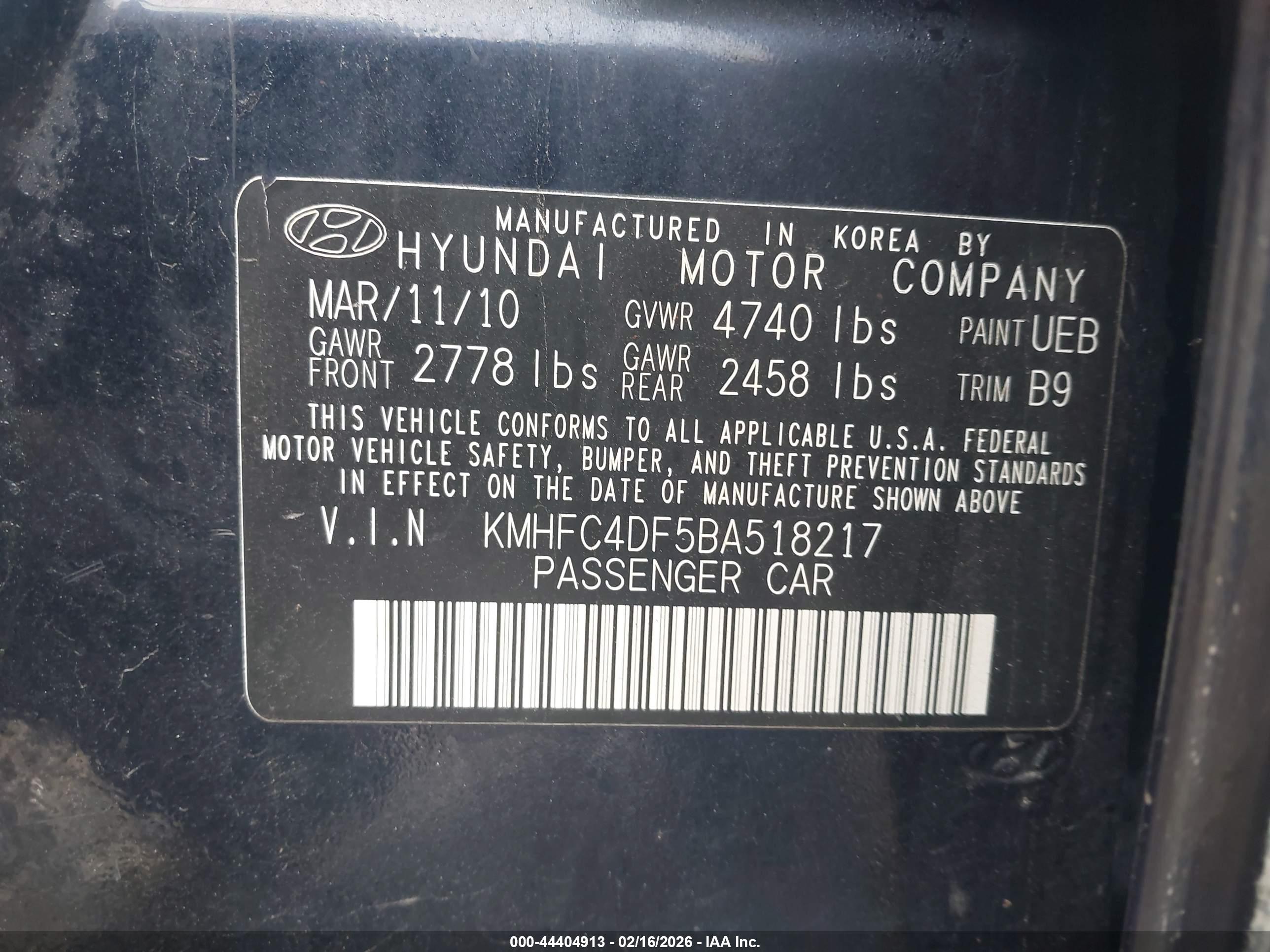 HYUNDAI AZERA image 9