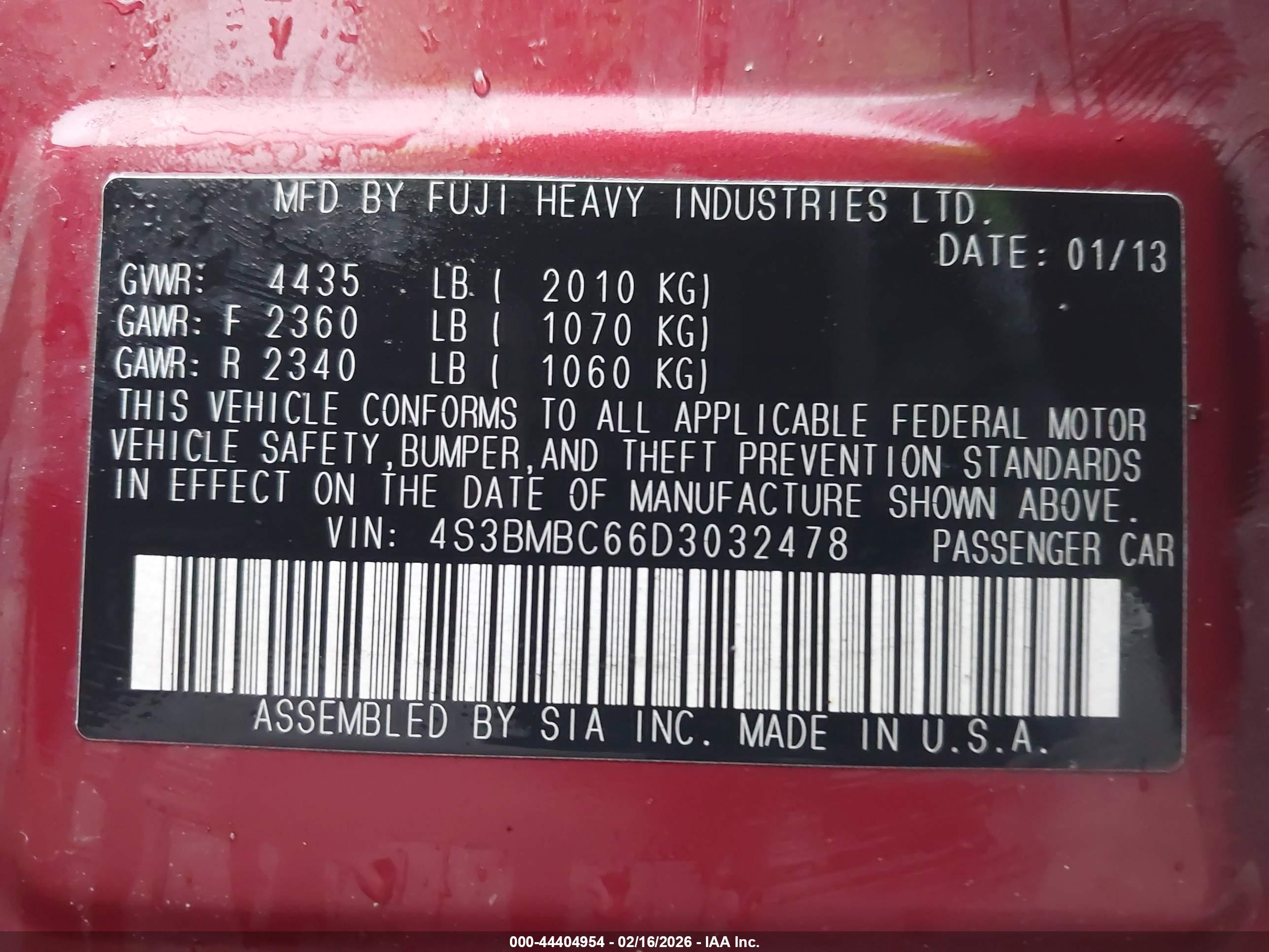 SUBARU LEGACY image 9